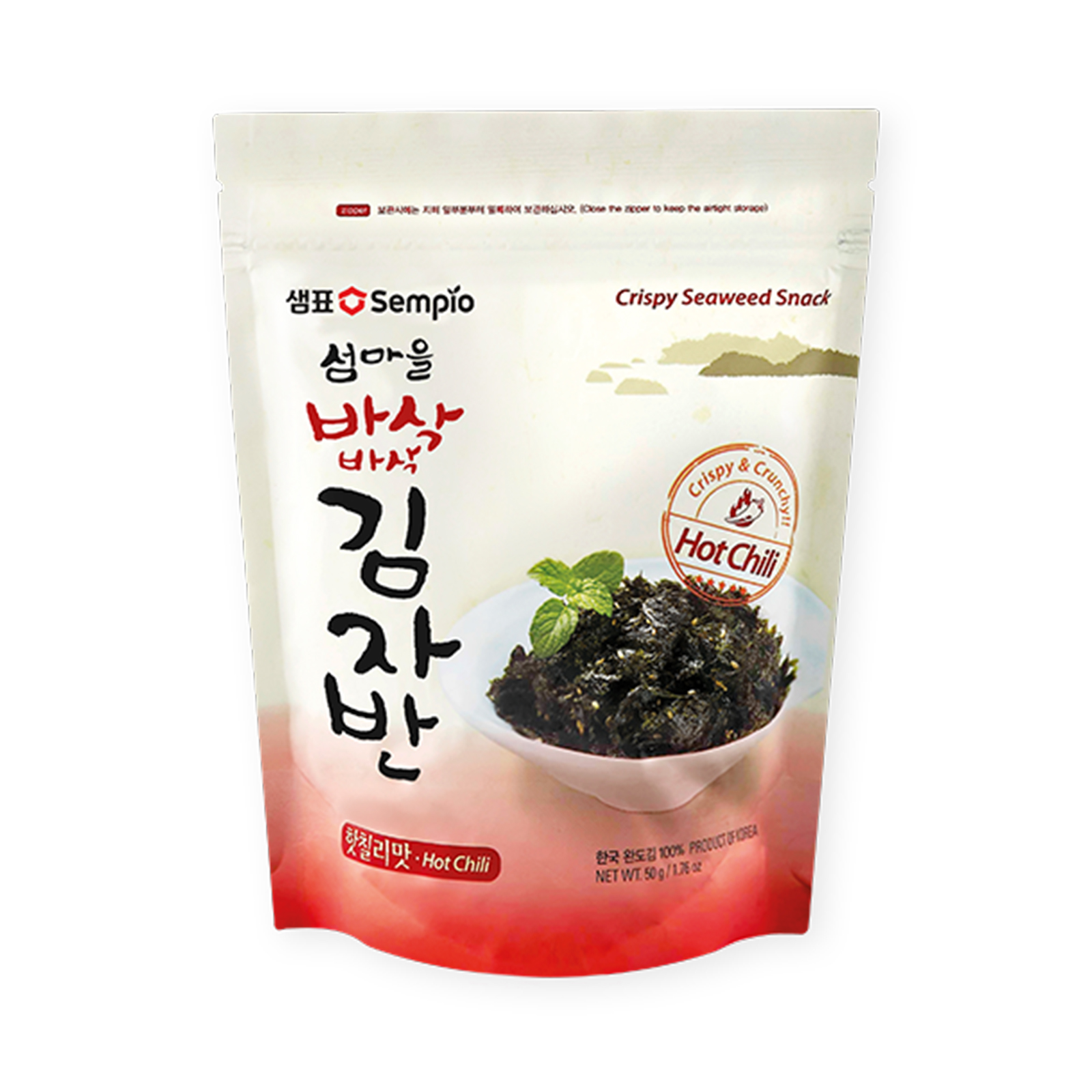 Crispy Seaweed Snack Hot Chili  50gr