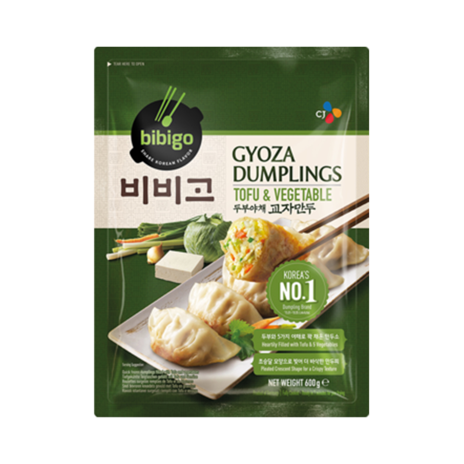 Tofu & Vegetable Dumpling Gyoza (Mandu) 30pcs 600gr