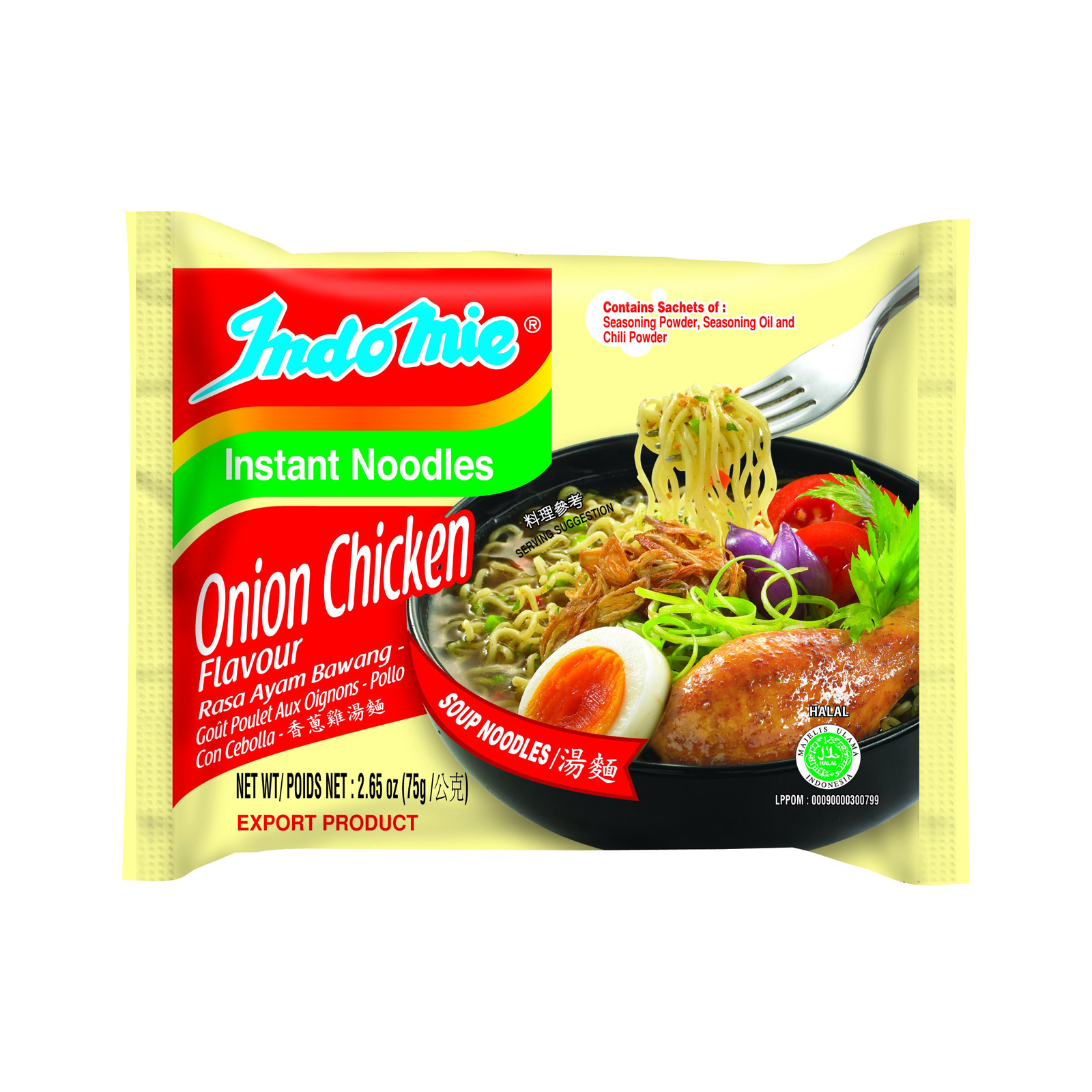 Onion Chicken Instant Noodle   75gr