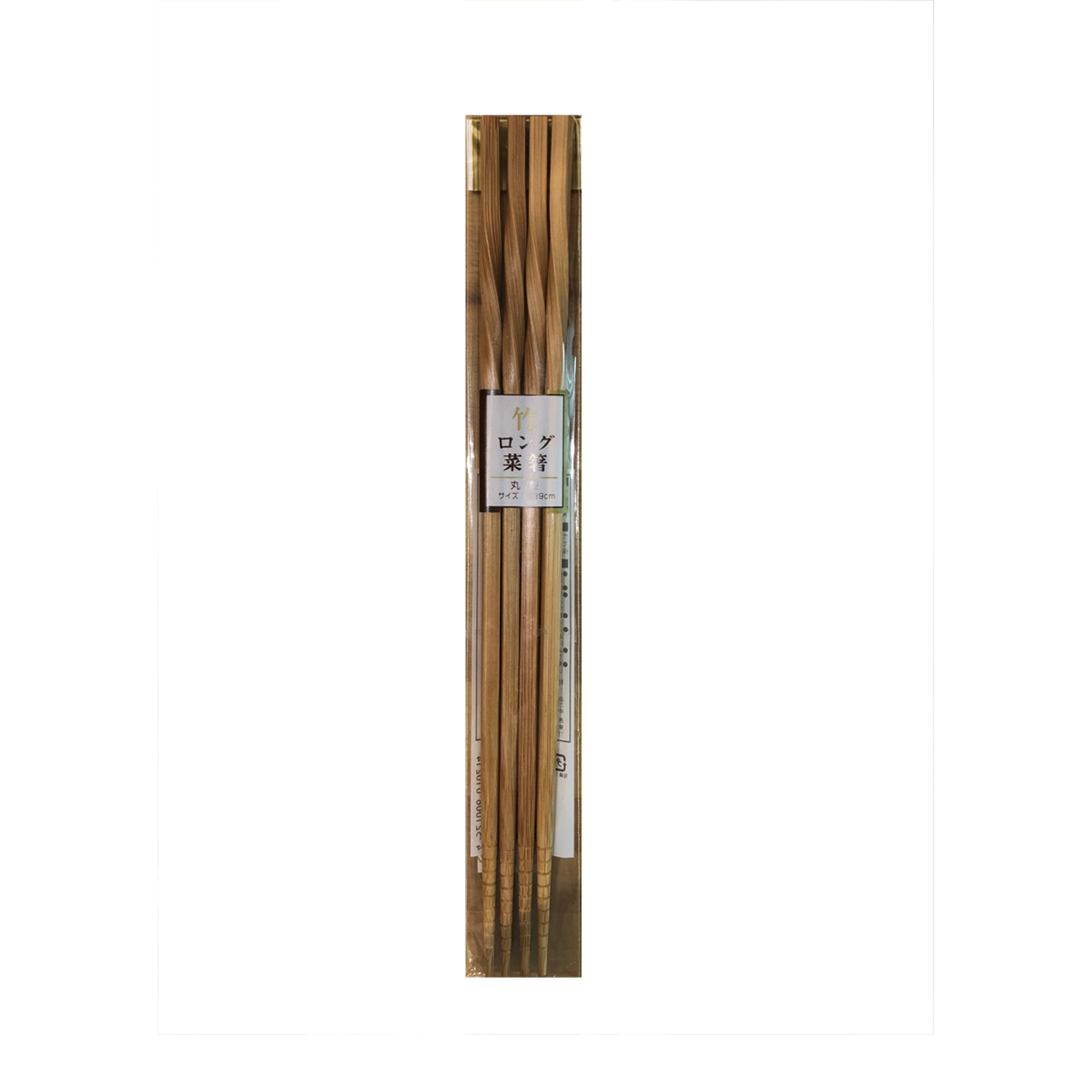 Bamboo Chopstick Carbonized, Round, Twist 2prs, 30cm 32gr