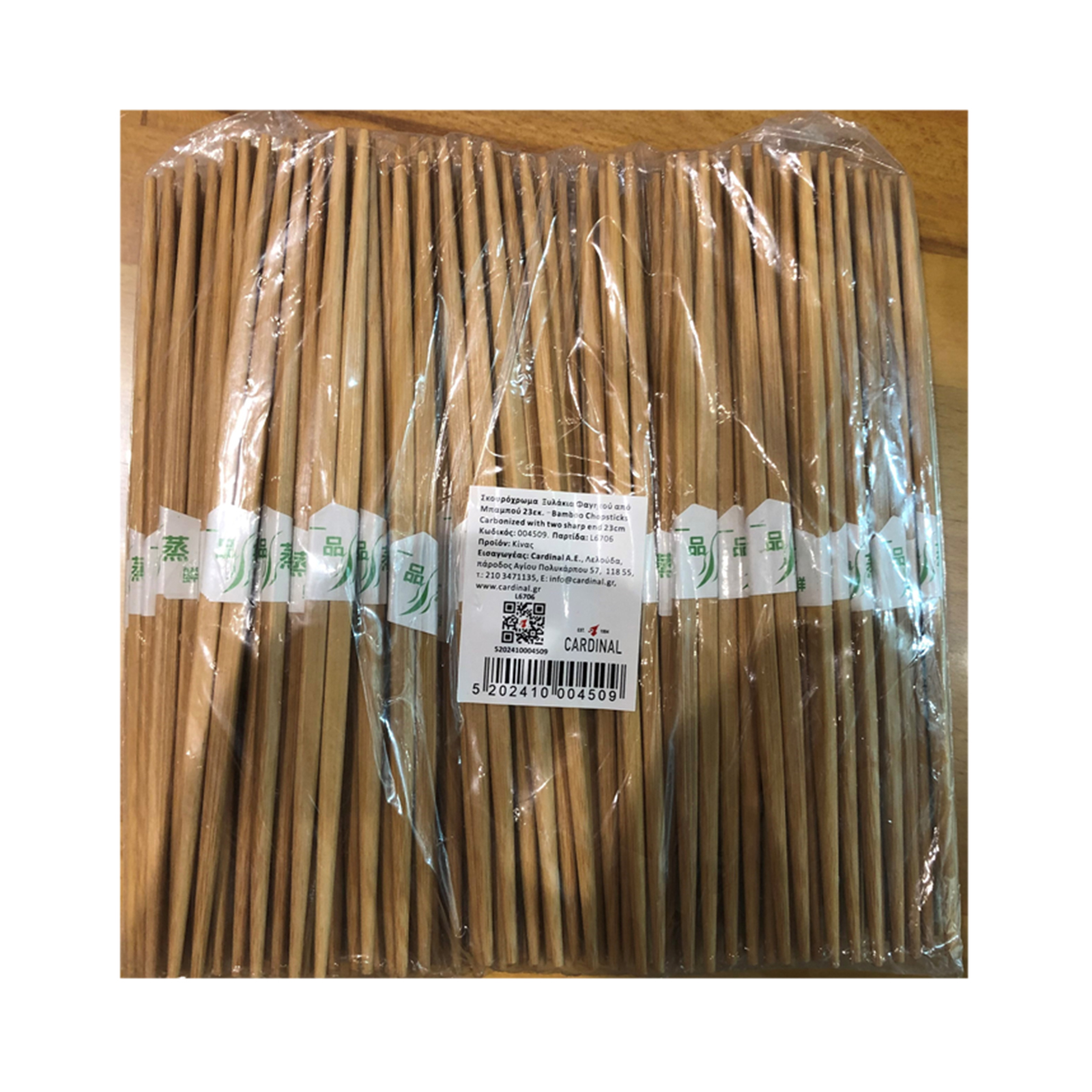 Bamboo Chopstick Japanese, Round, With Two Sharp End 100prs, 23cm 500gr