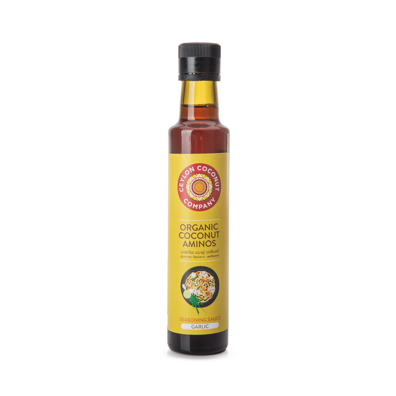 Seasoning Sauce Coconut Aminos, Garlic, Gluten Free, Organic  250ml