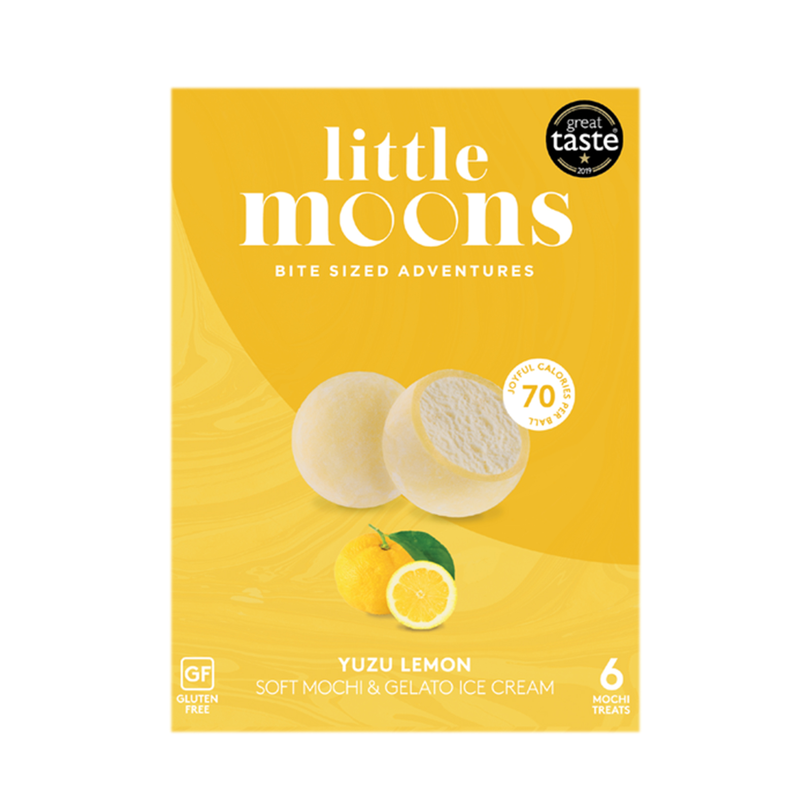 Yuzu Lemon Ice Cream Mochi 6pcs, Retail Pack 192gr