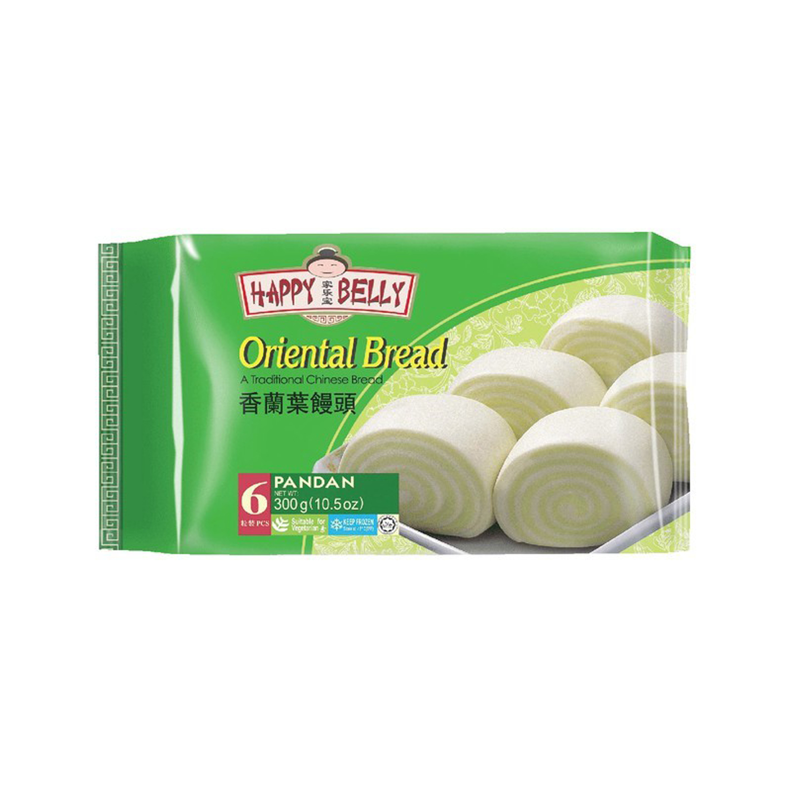 Oriental Bread Pastry Pandan  300gr