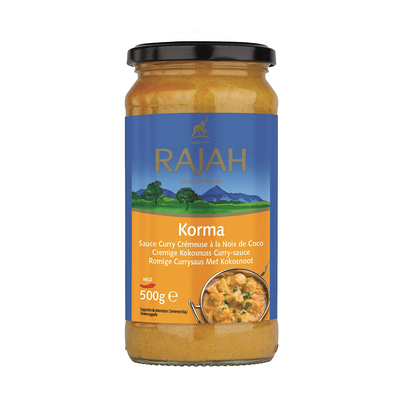 Curry Sauce Korma Mild, With Coconut  500gr