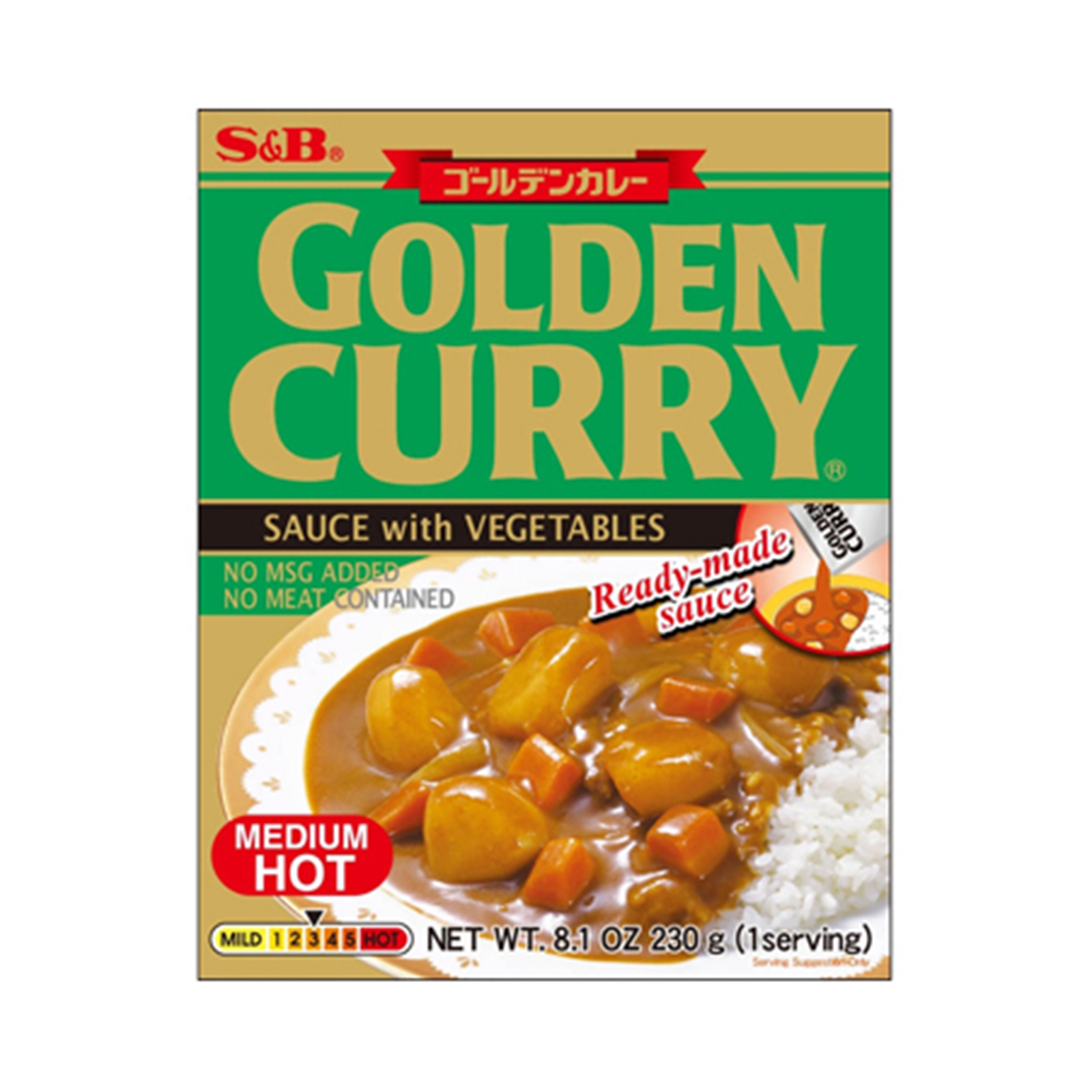 Curry Sauce Golden, Mild, With Vegetables  230gr