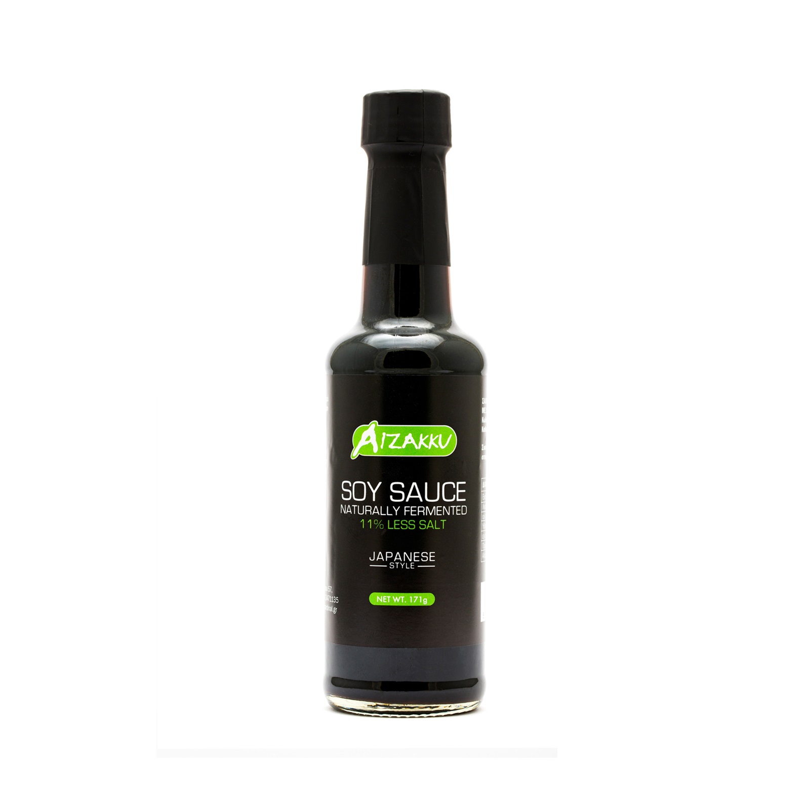 Soy Sauce 11% Less Salt, Japanese Style, Naturally Fermeted  171ml