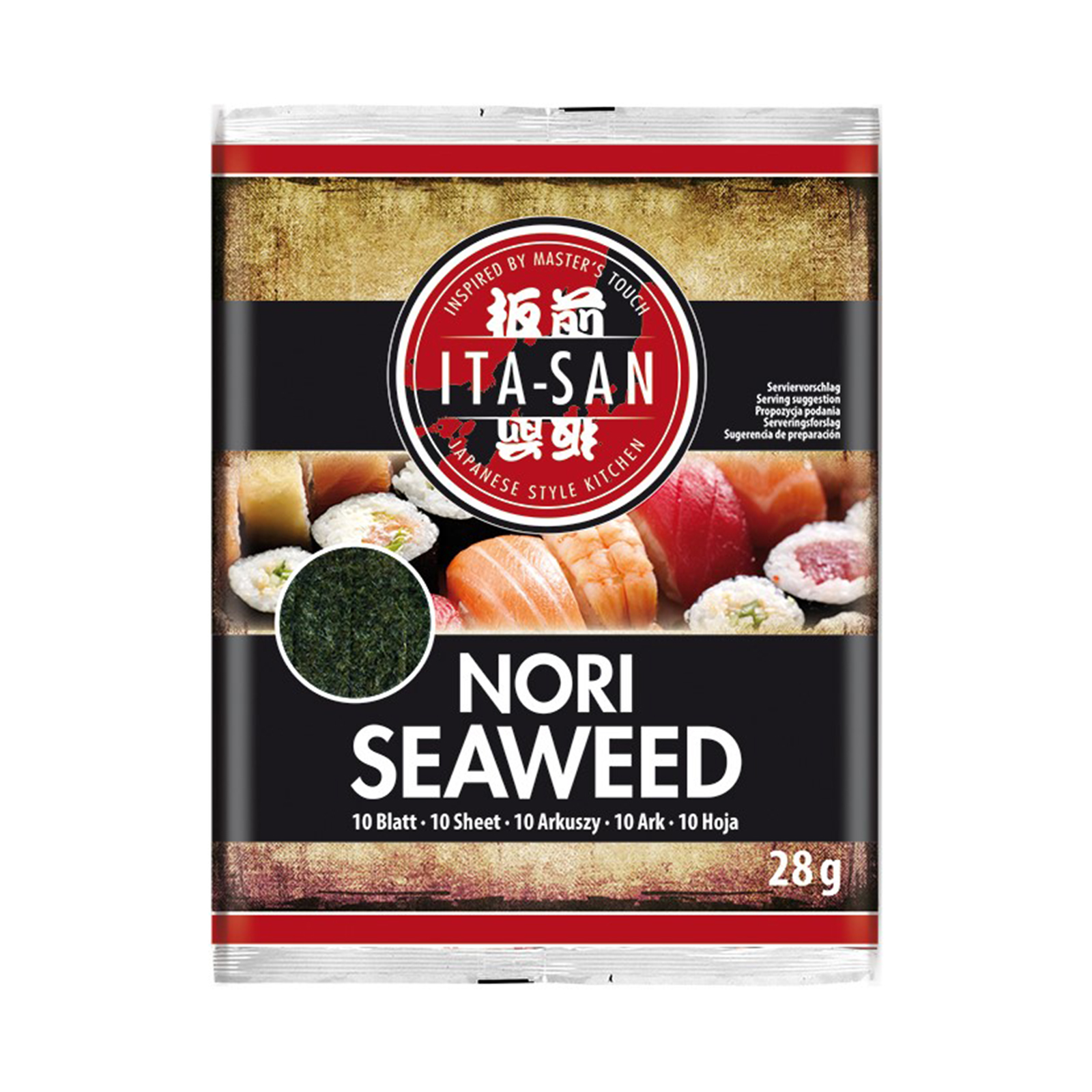 Sushi Nori Seaweed Roasted 10sht 28gr