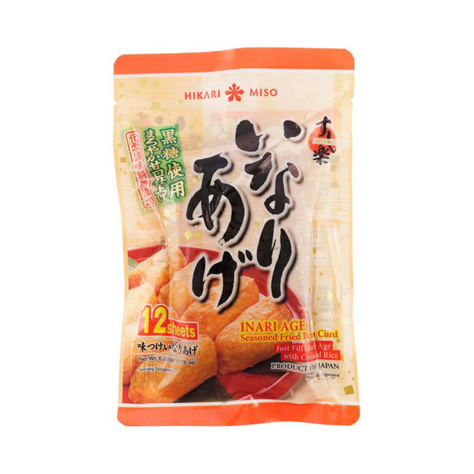 Inari Age (Seasoned Fried Bean Curd)  176gr