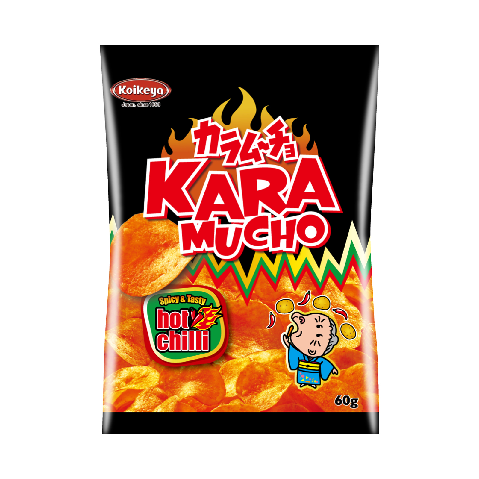 Chips Flat Karamucho, Hot Chili  60gr