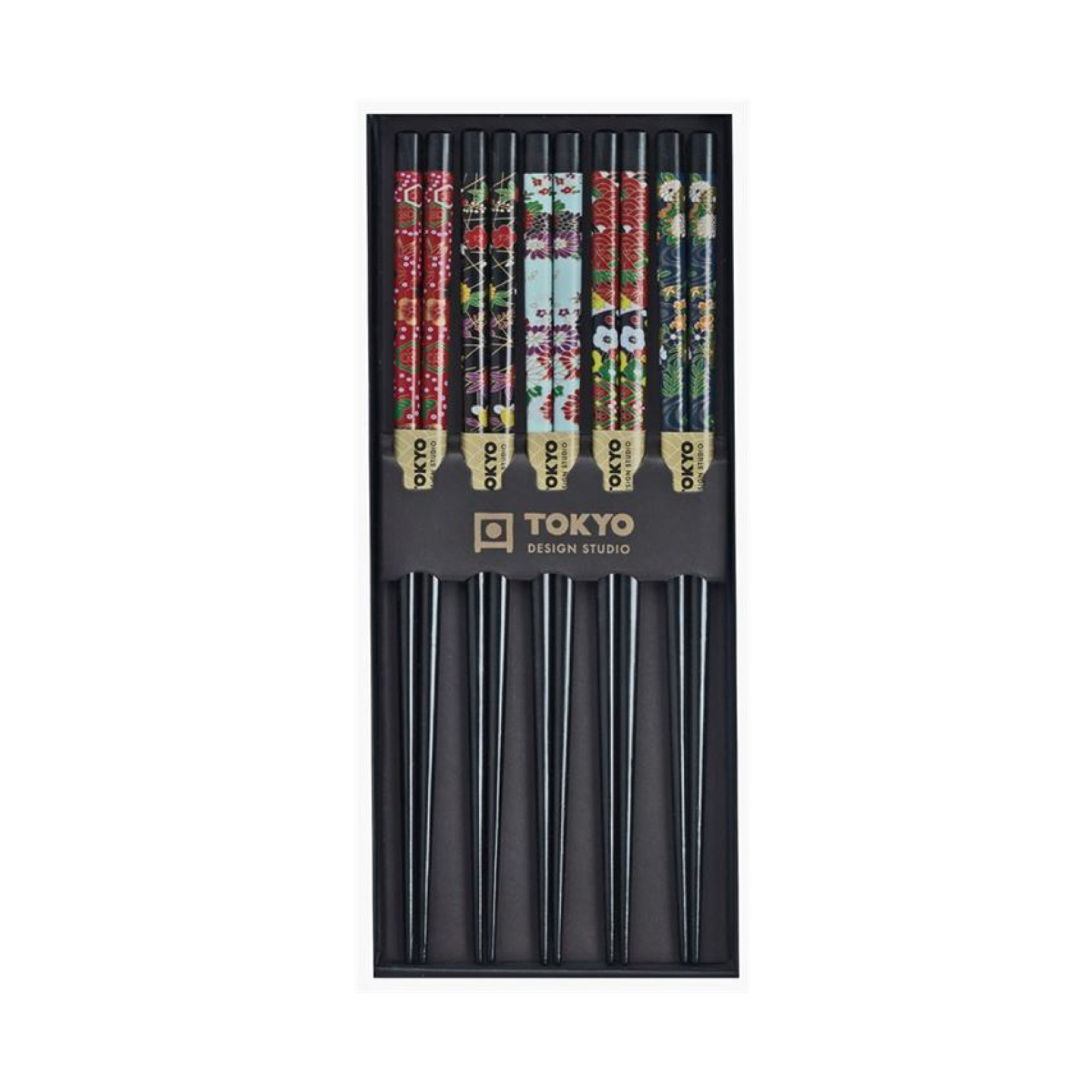  Chopstick Black, Flower Set/5 100gr