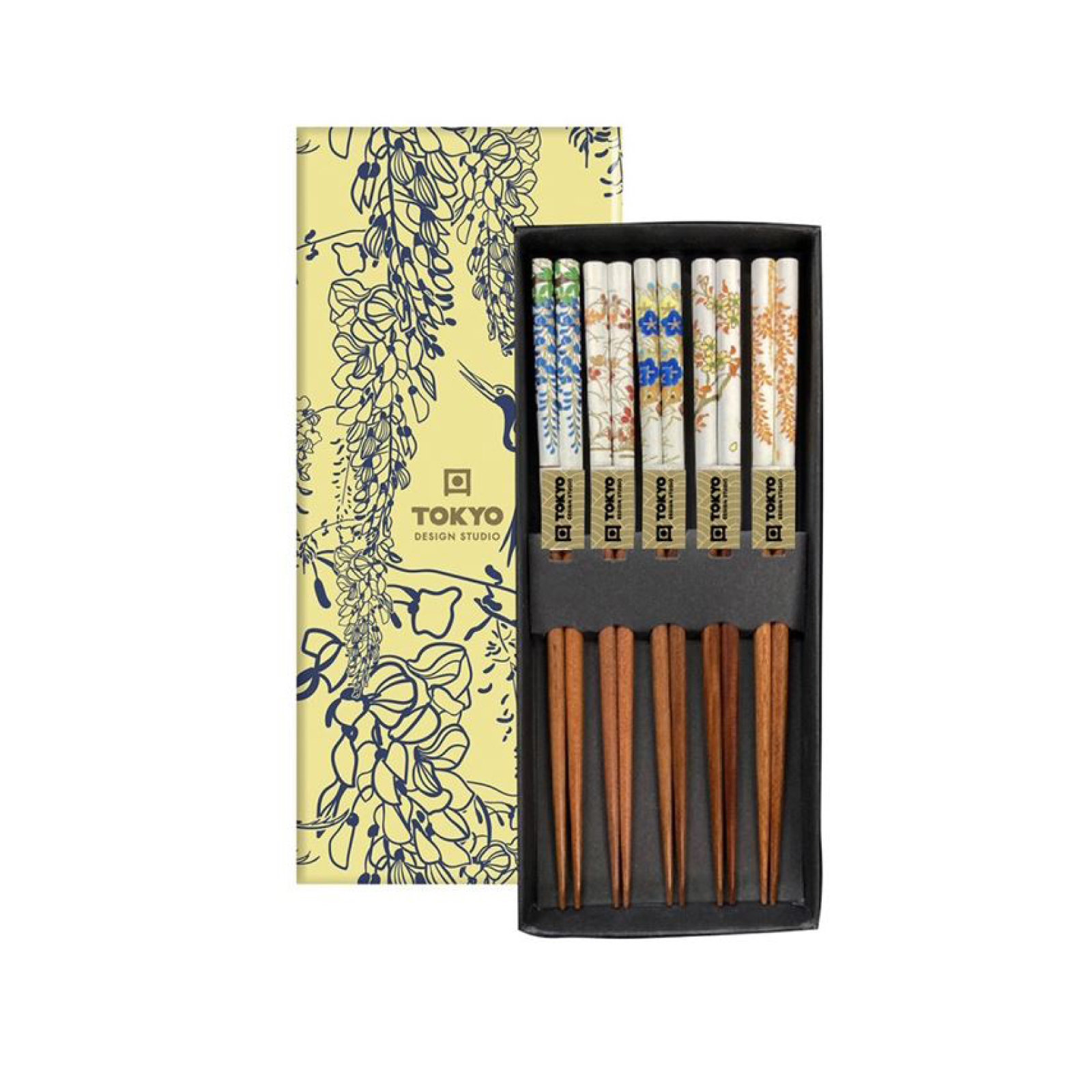  Chopstick Floral Patterns Giftbox, Set/5 500gr