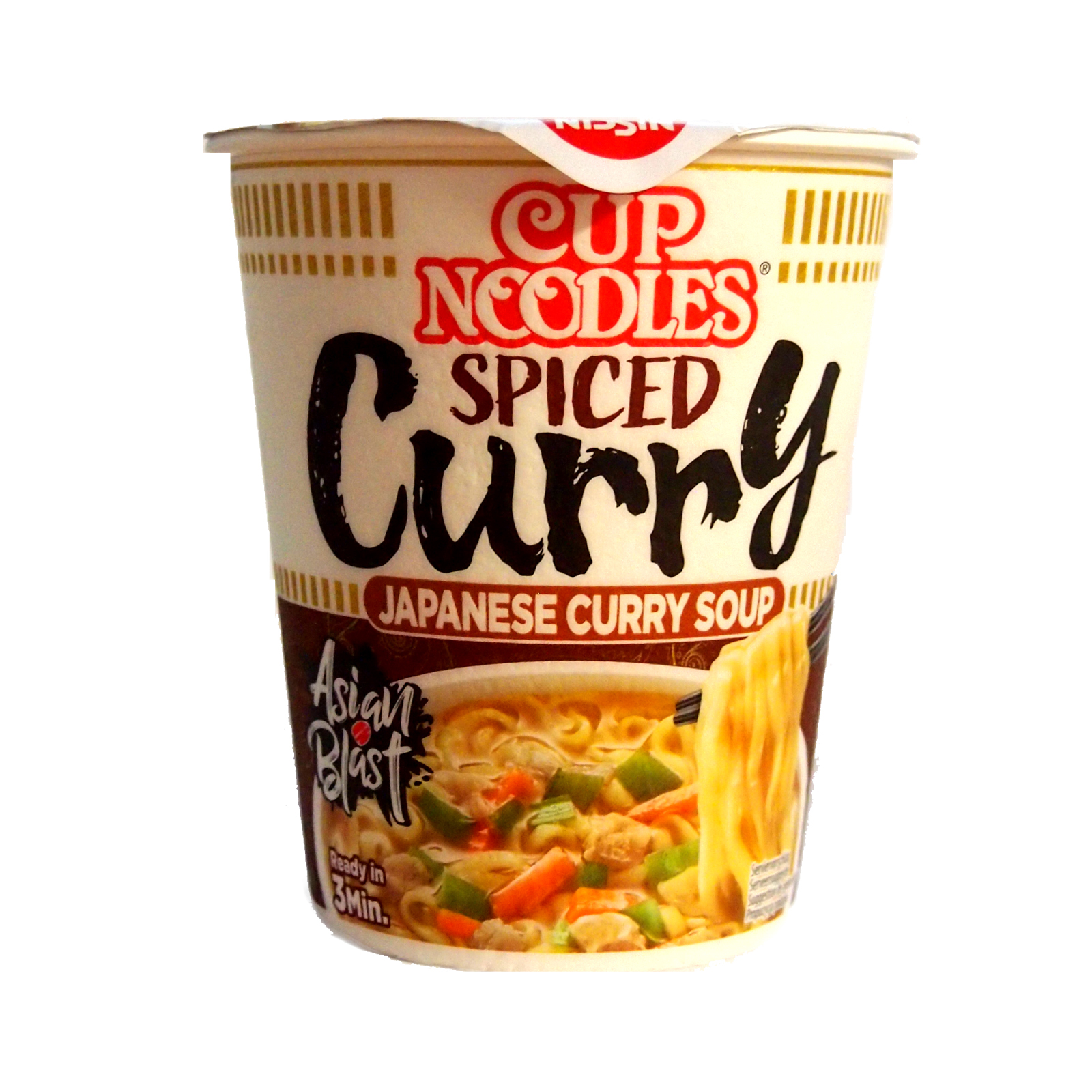 Curry Flavour Instant Noodle Cup  67gr