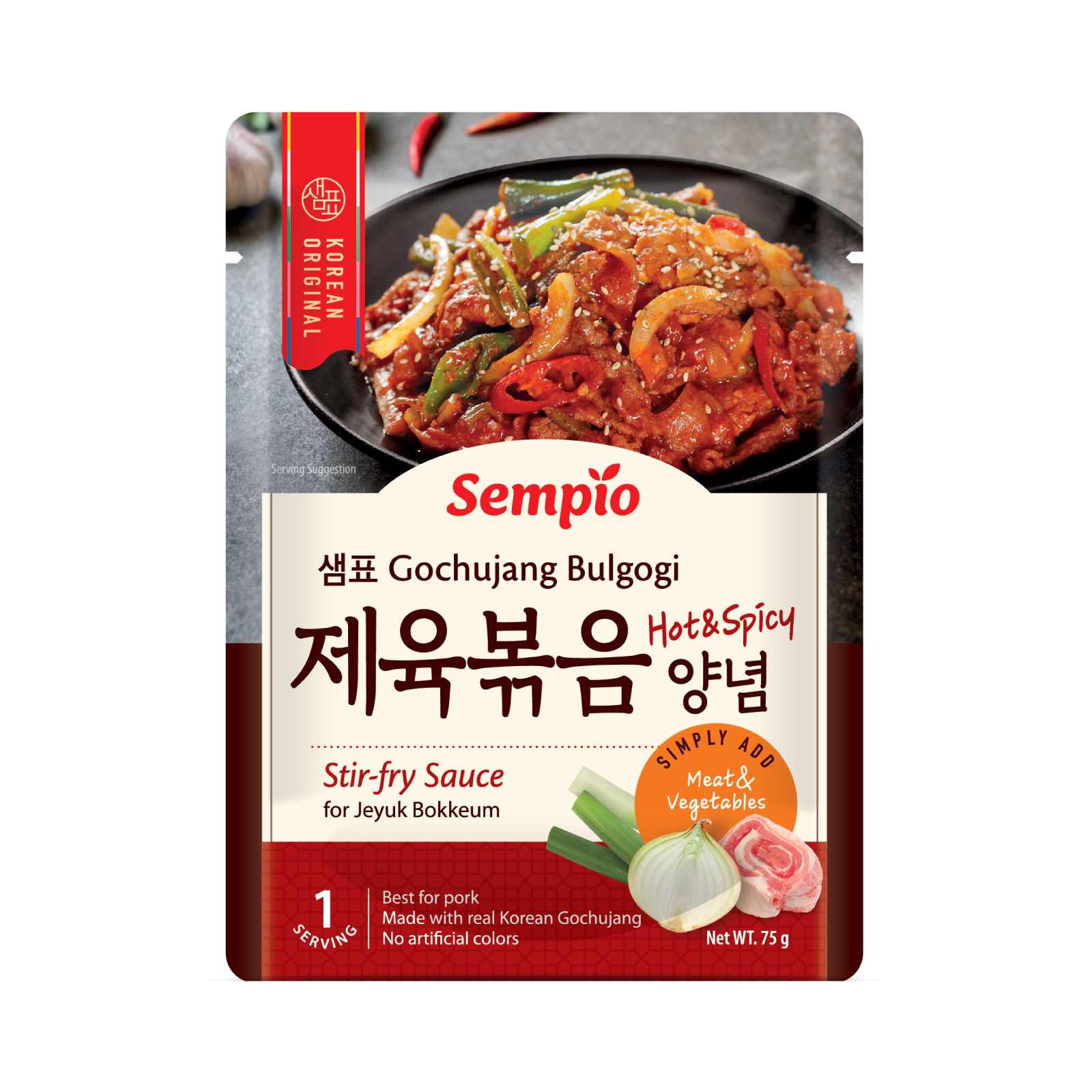 Stir-fry Sauce Gochujang Bulgogi, Hot And Spicy  75gr