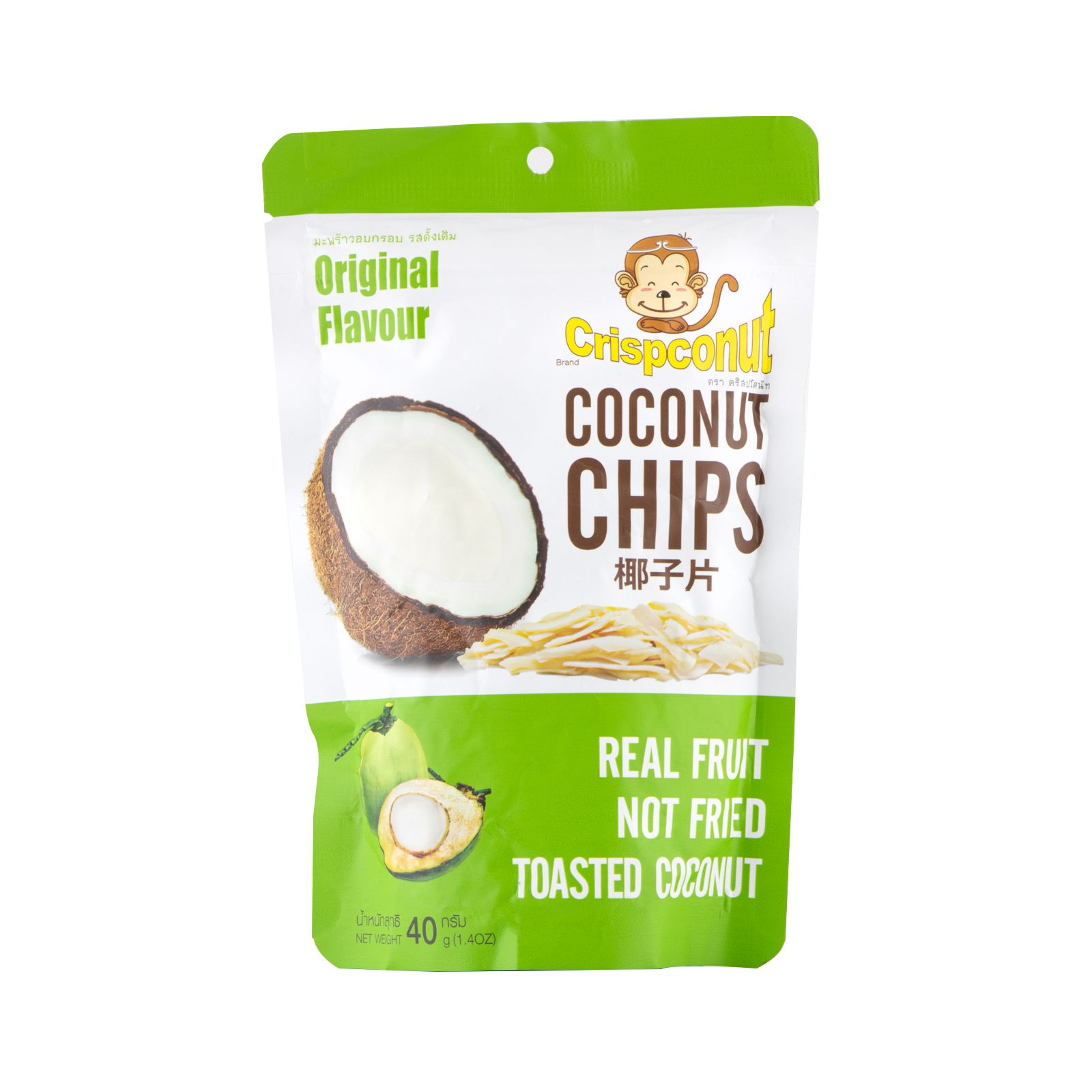 Coconut Chips, Original  40gr