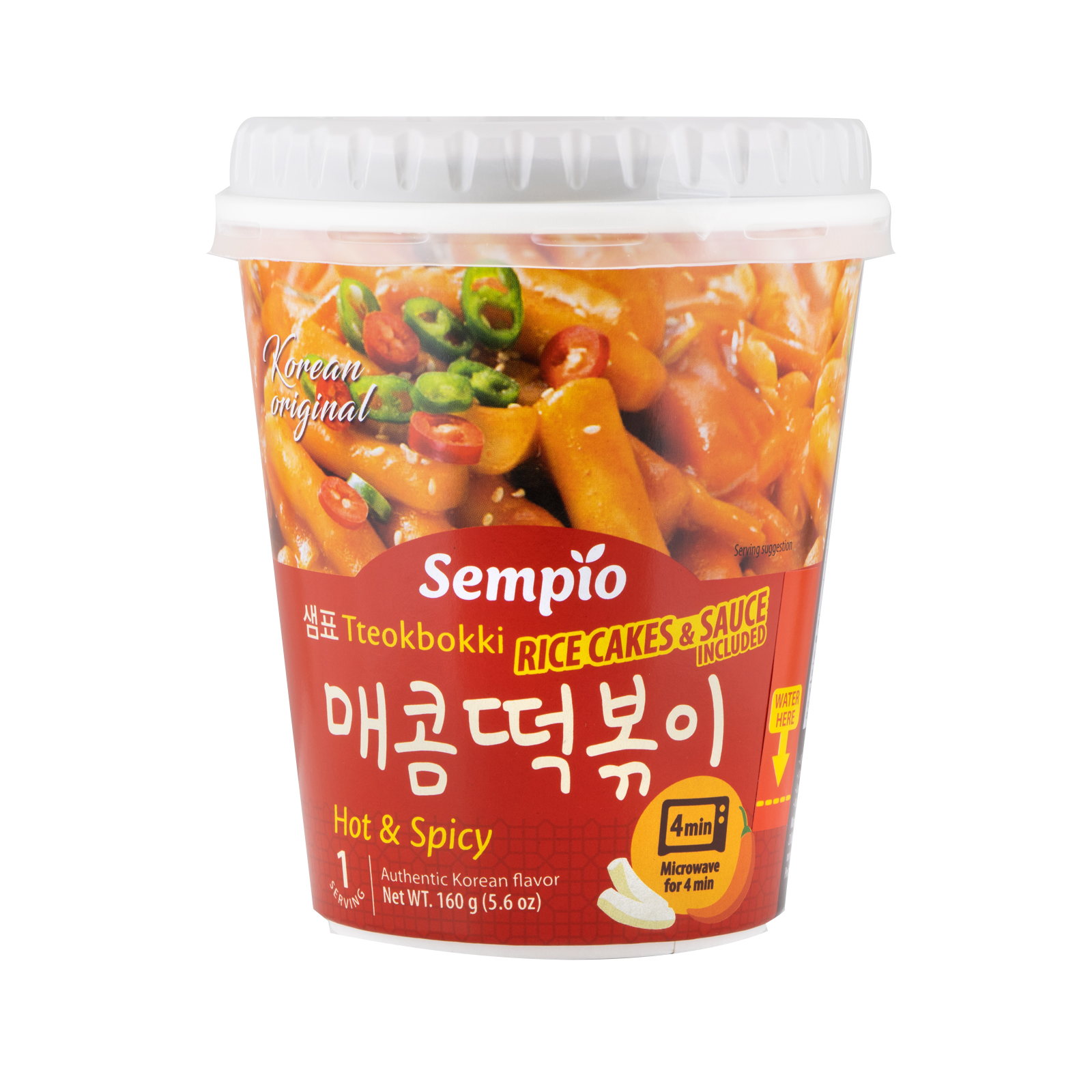 Tteokbokki Instant Noodle Hot & Spicy Cup 160gr