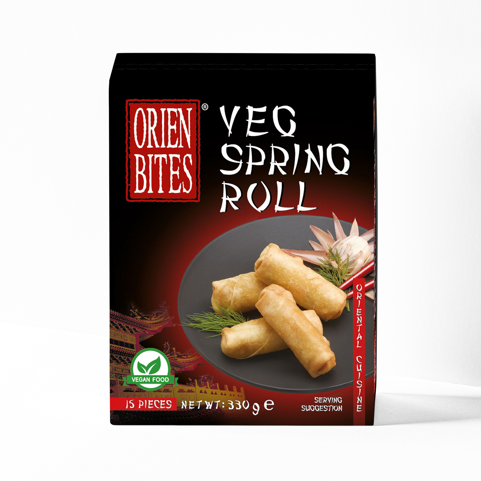 Vegetable Spring Rolls  (15pcs*20gr & 30gr Sauce) 330gr