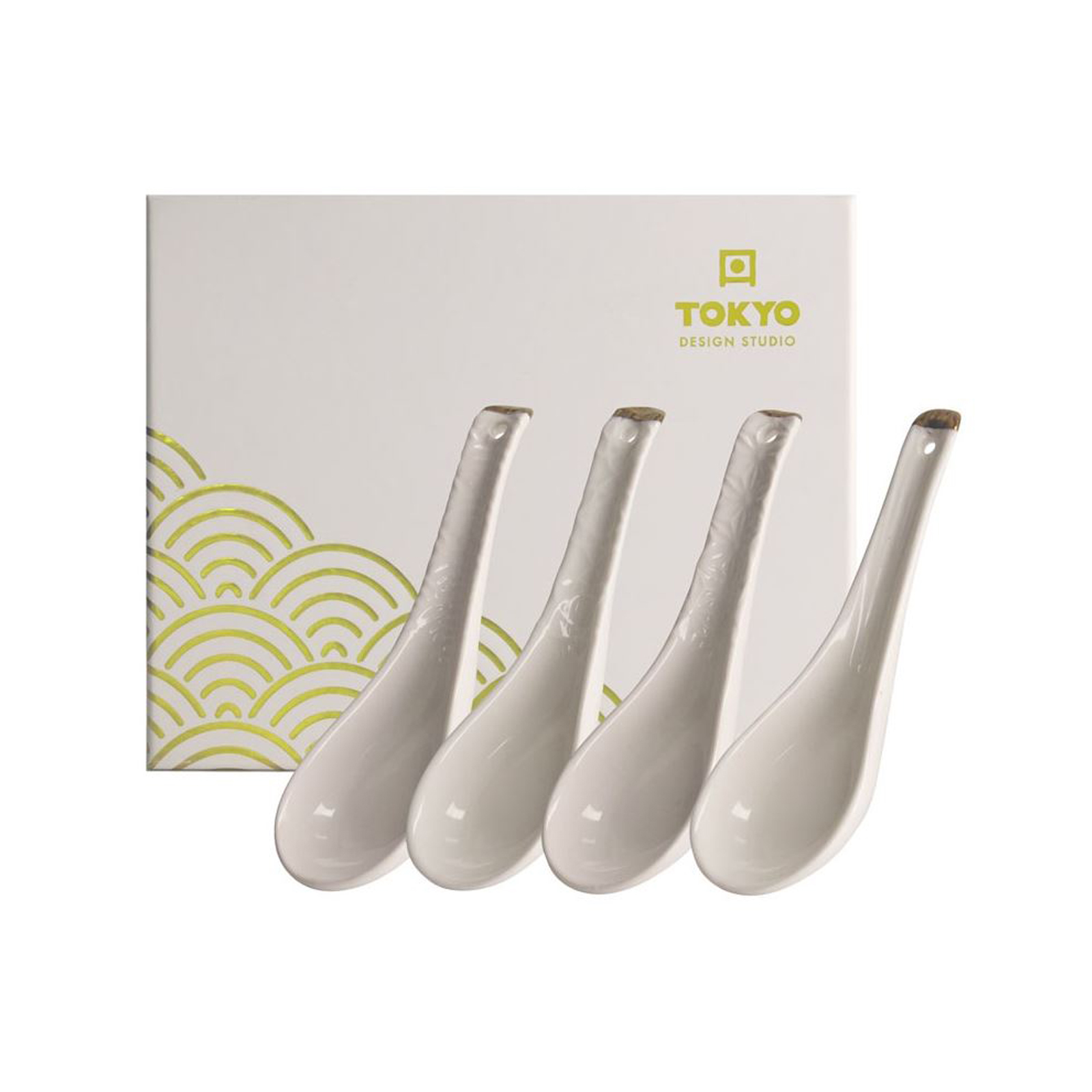 Nippon White Gold Rim Spoon Set  4pcs 13.8x4.8cm 50gr