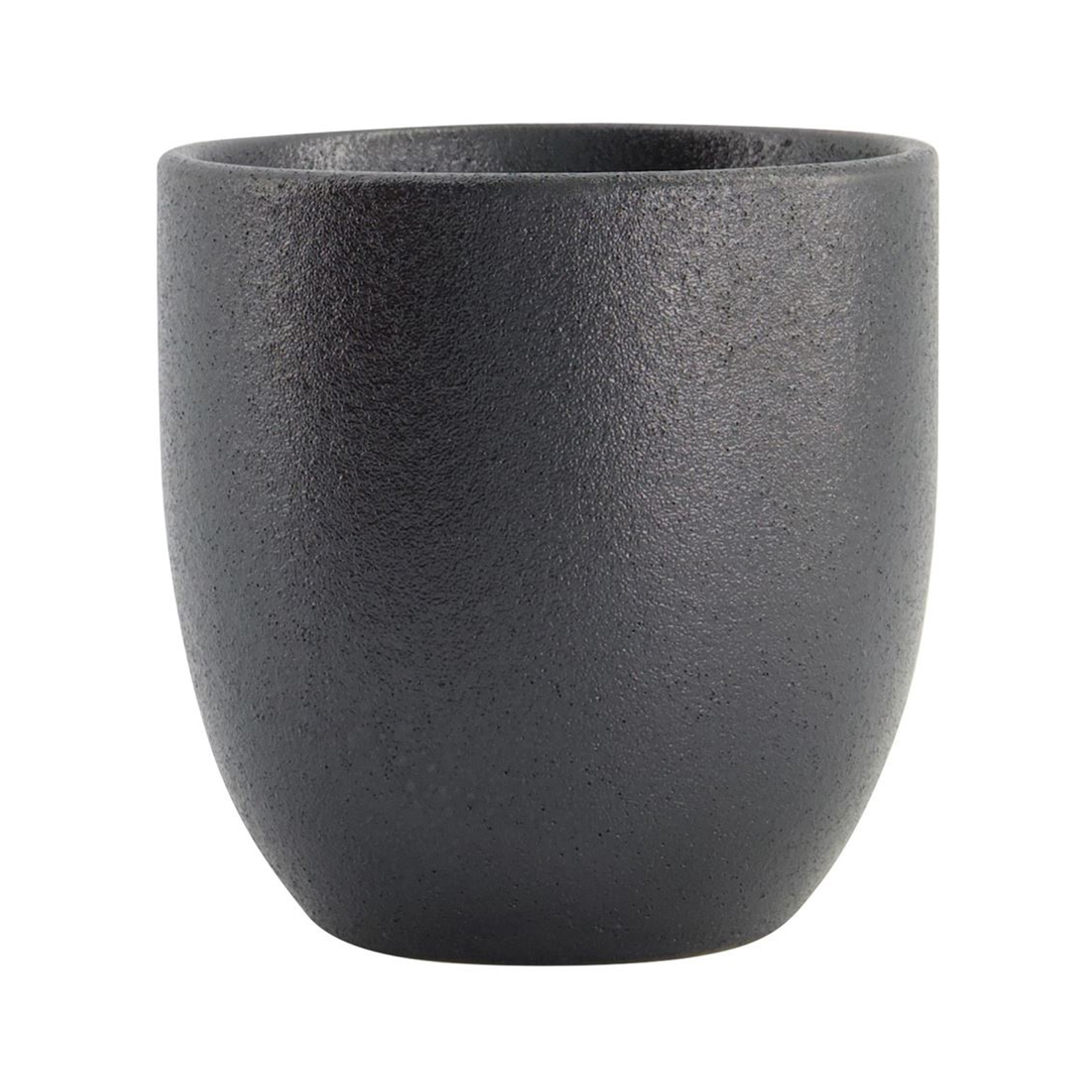 Yuzu Black Tea Cup  7.8x8cm 220ml, Matte Black 219gr