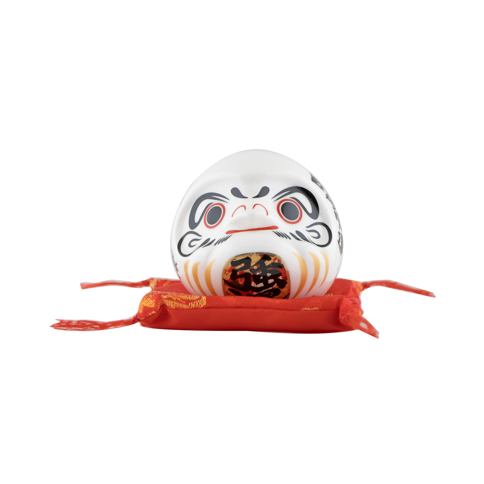 Daruma Doll White 8x8x7.5cm 145gr