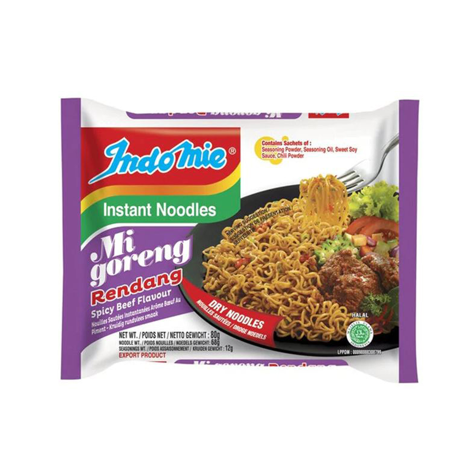 Rendang Spicy Beef Instant Noodle   80gr