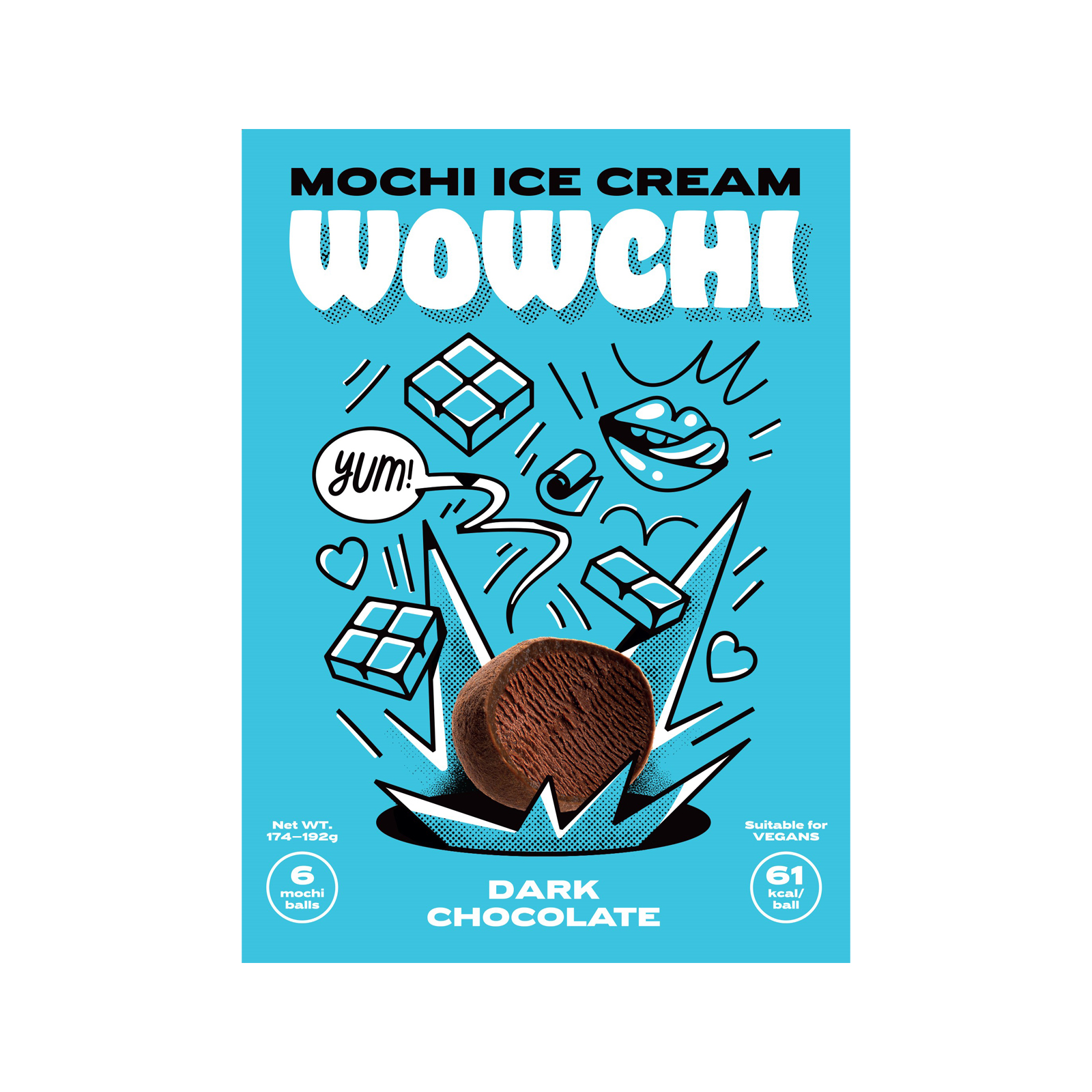 Mochi Ice Cream Dark Chocolate  174gr