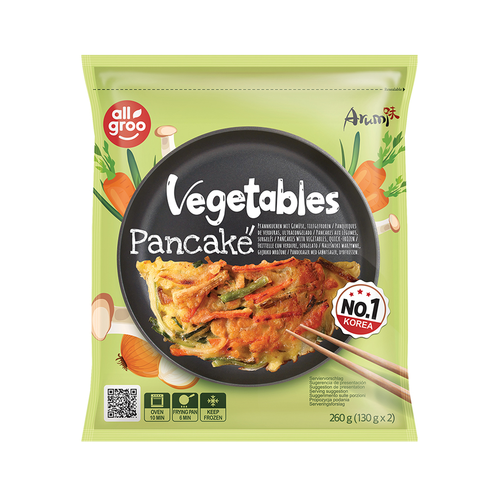 Pancake With Vegetable 2 Portions 260gr