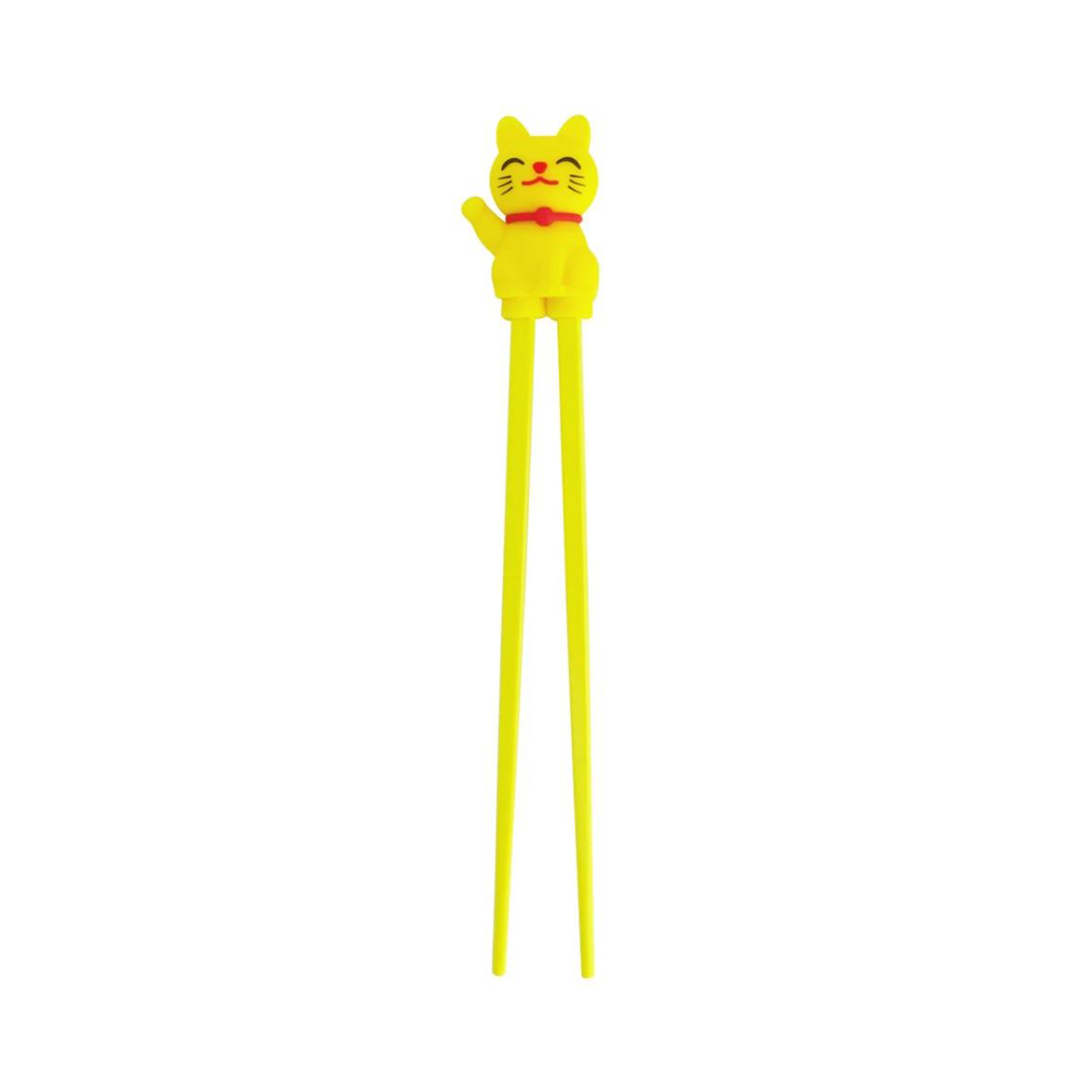  Chopstick For Children, Lucky Cat Yellow 22cm 30gr