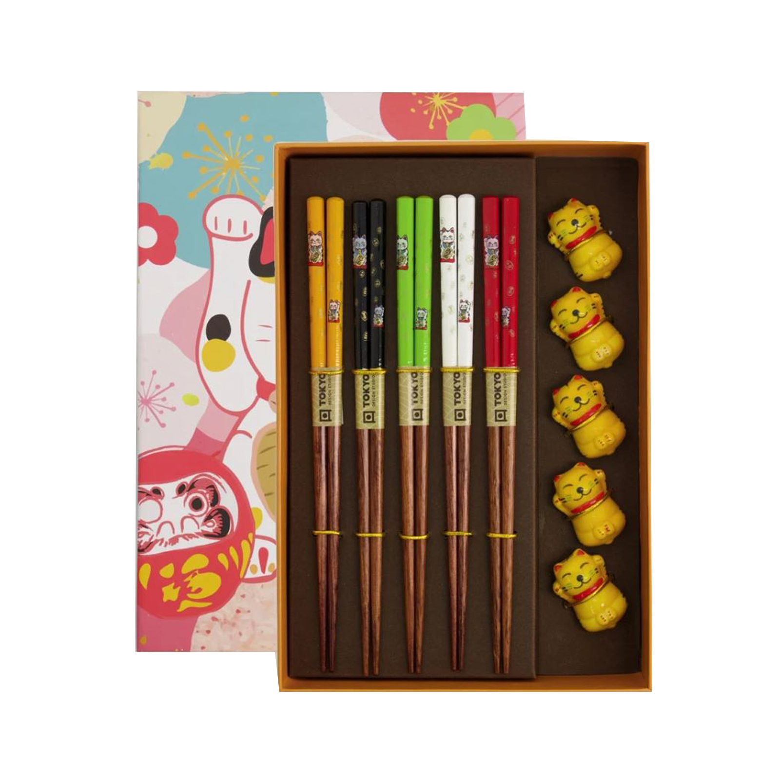  Chopstick Giftset, Lucky Cat  210gr