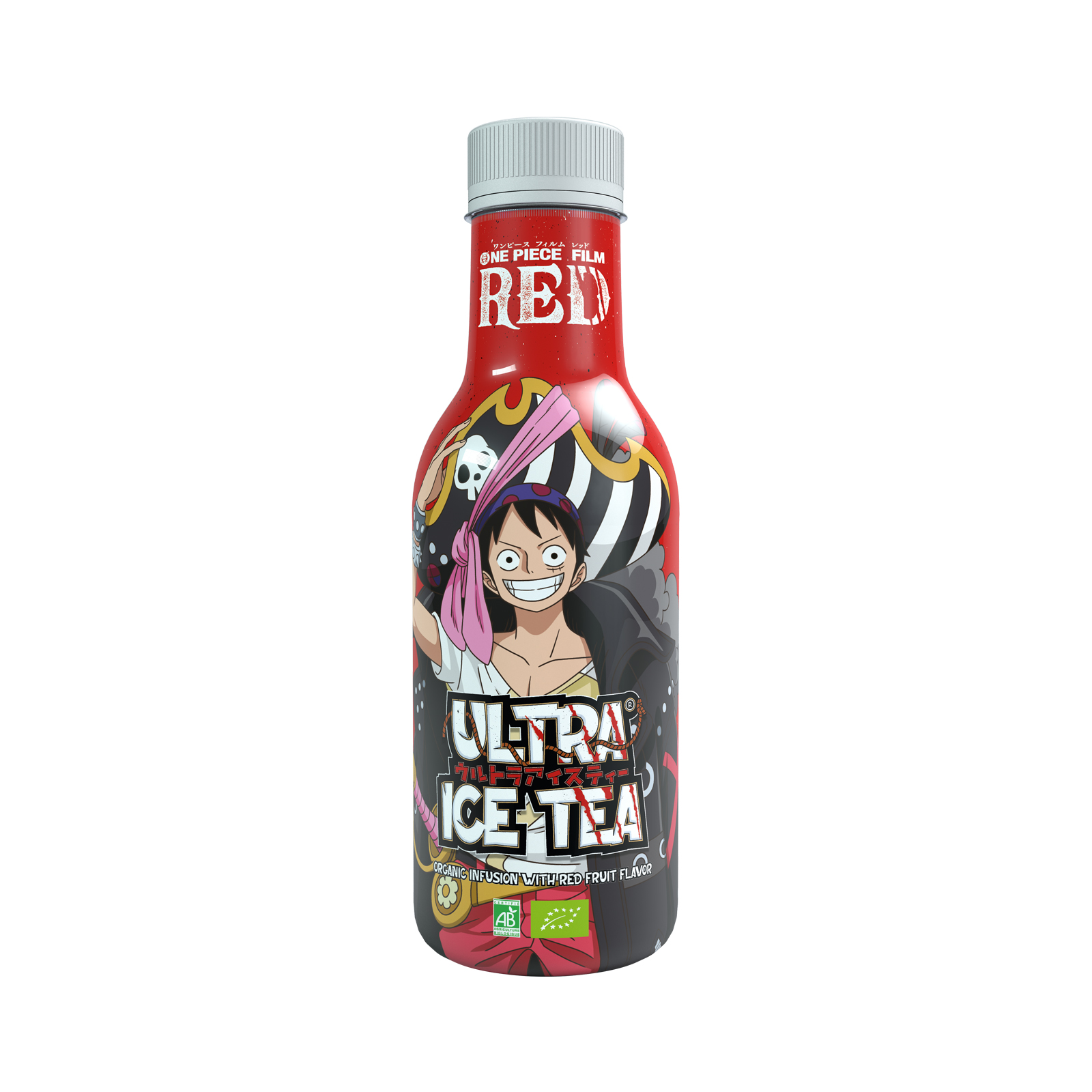 Ultra Ice Tea Luffy Organic, One Piece Red  538ml