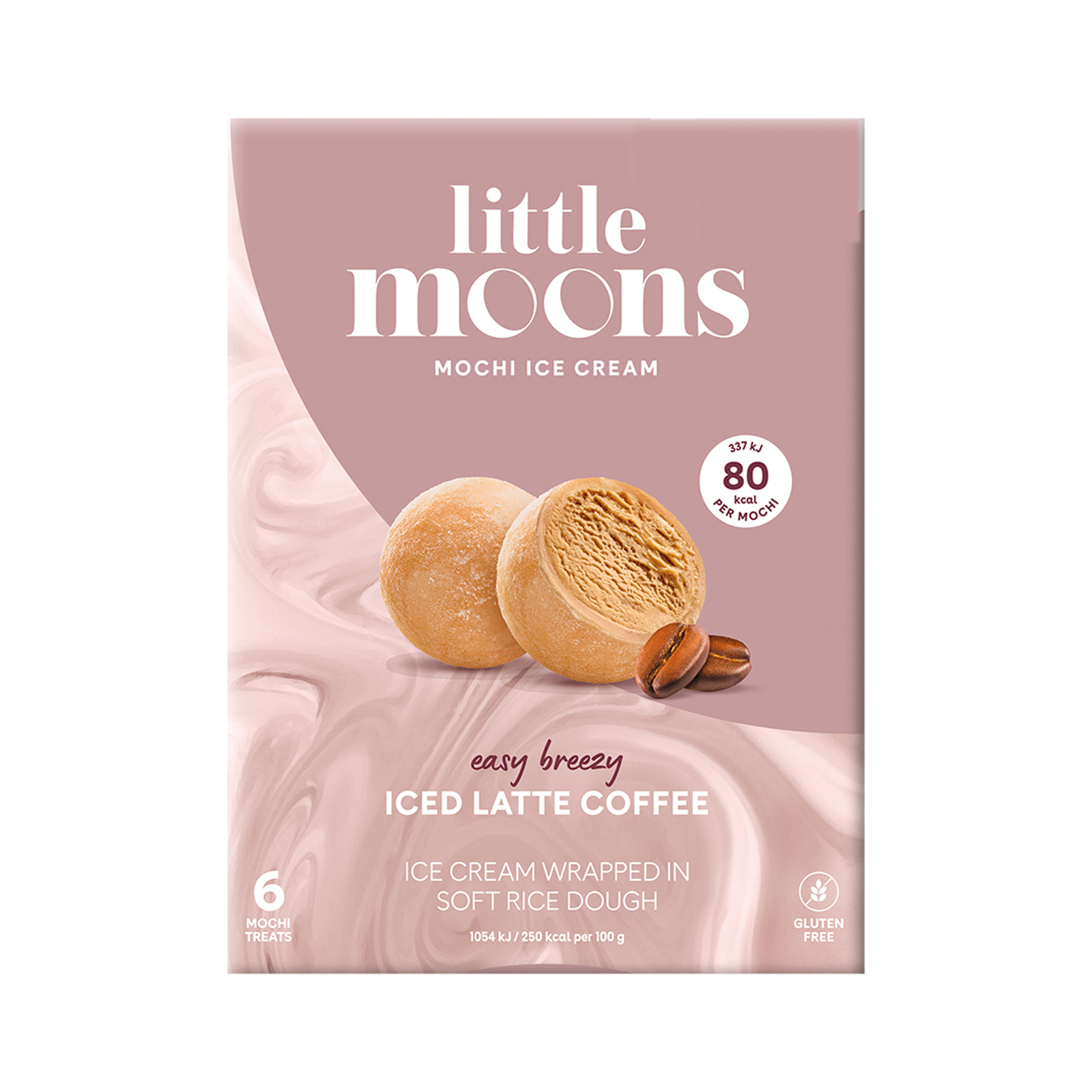 Mochi Latte Coffee Ice Cream  6pcs 192gr