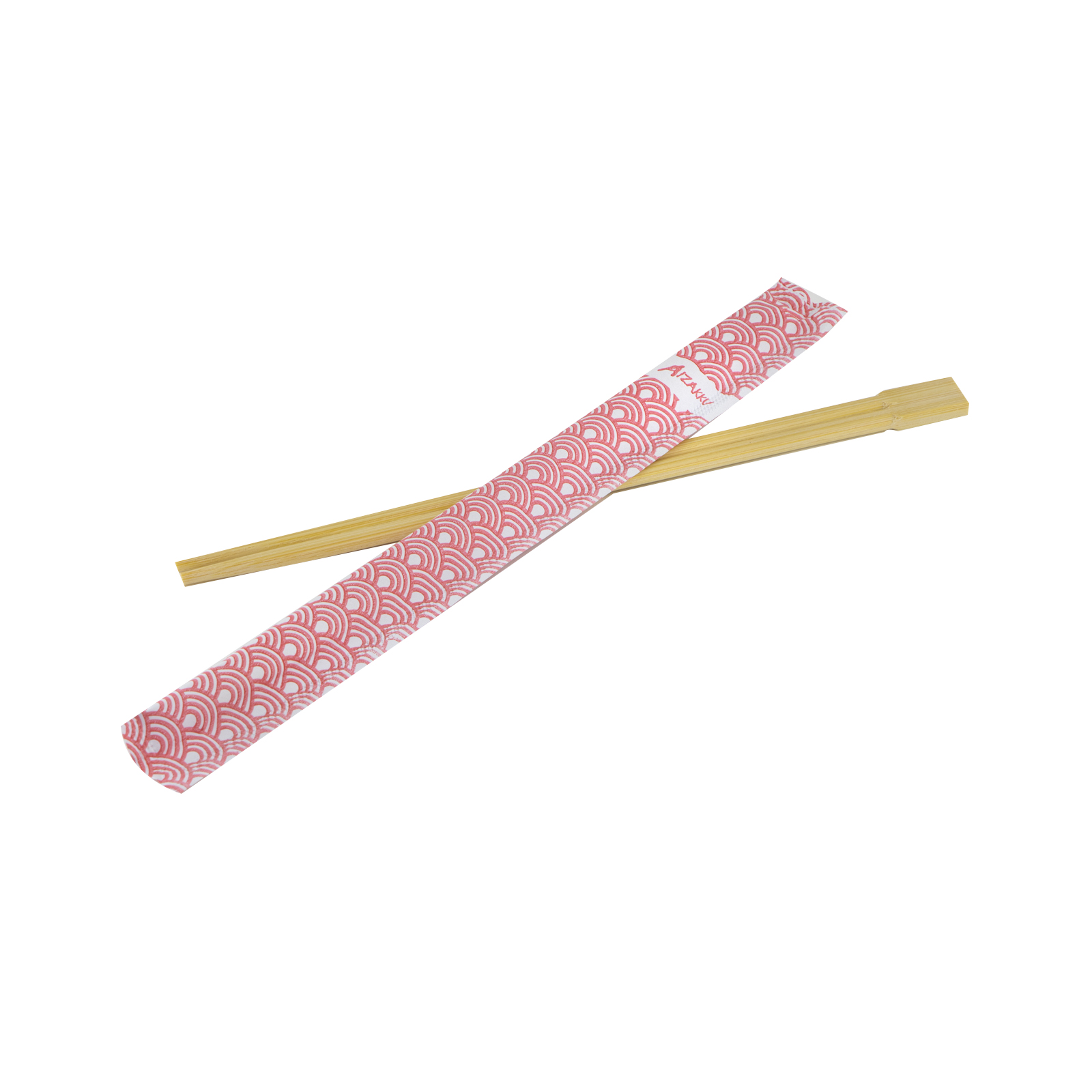 Bamboo Chopstick Chinese Style, With Red Fish Scale 100prs, 23cm, Bag 200gr