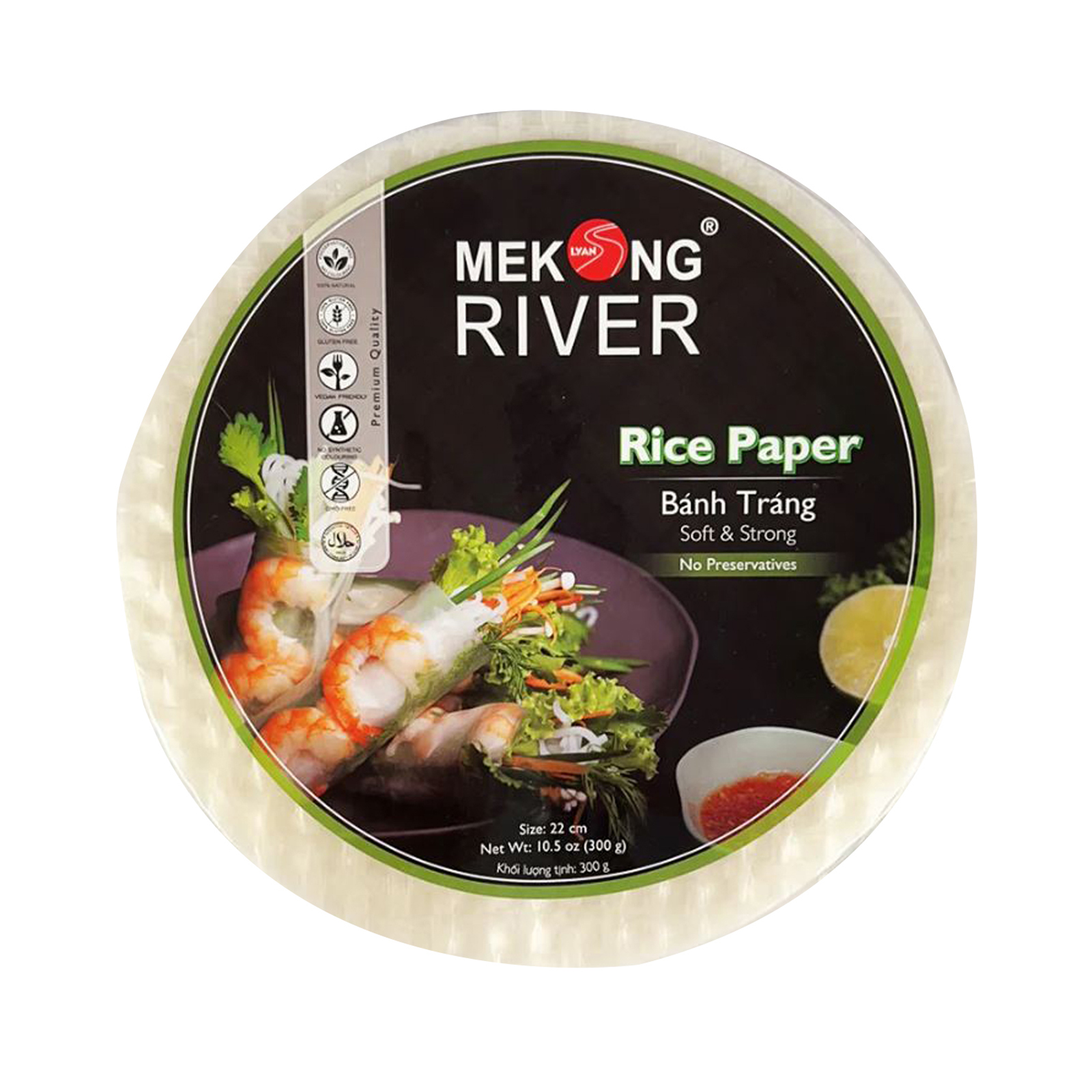 Rice Paper 22cm, White  300gr