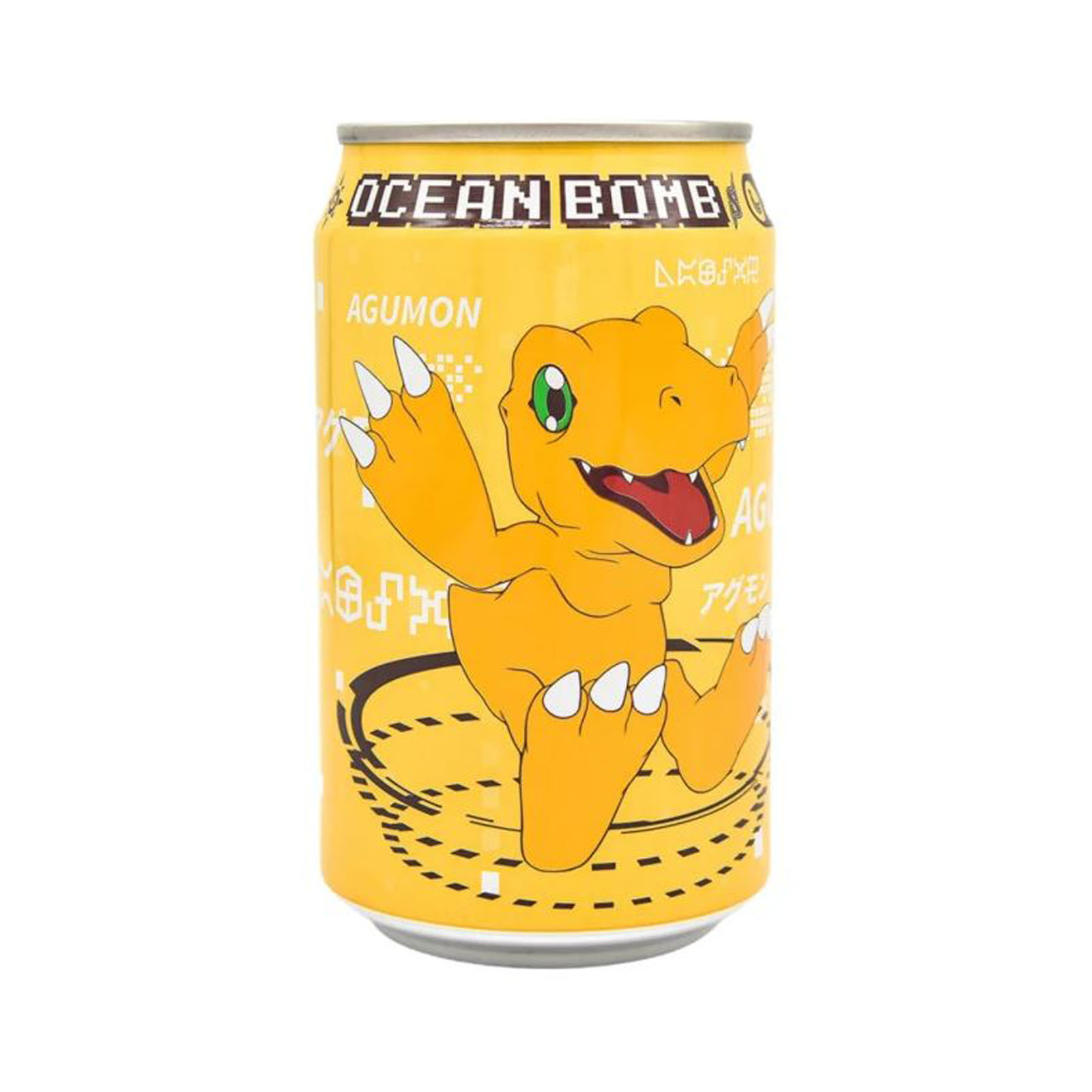 Sparkling Banana Flavor Drink  Agumon Digimon 330ml