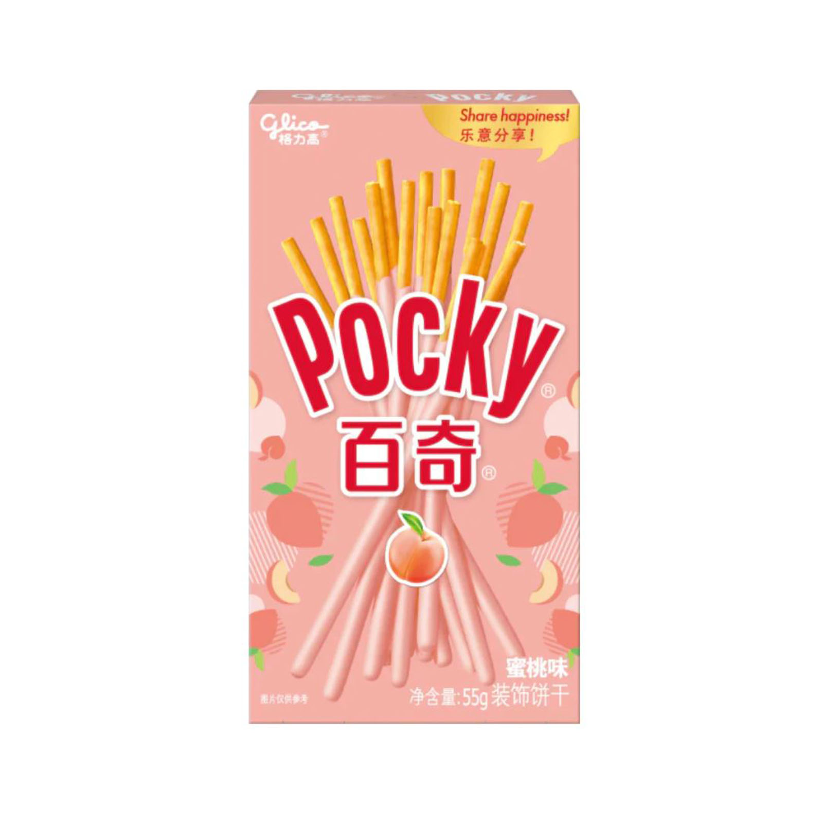 Peach Flavor Biscuit Stick  55gr