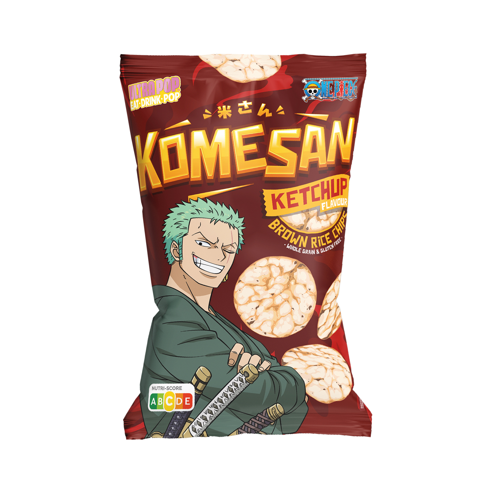 Rice Chips Ketchup Komesan, One Piece, Zoro  60gr