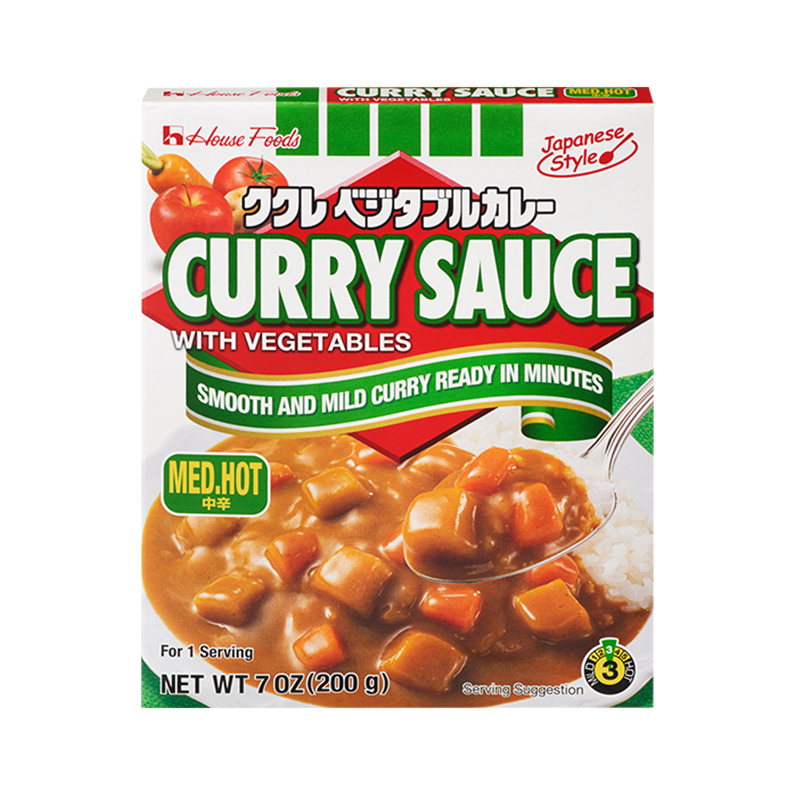 Curry Med.hot Sauce With Vegetables  200gr