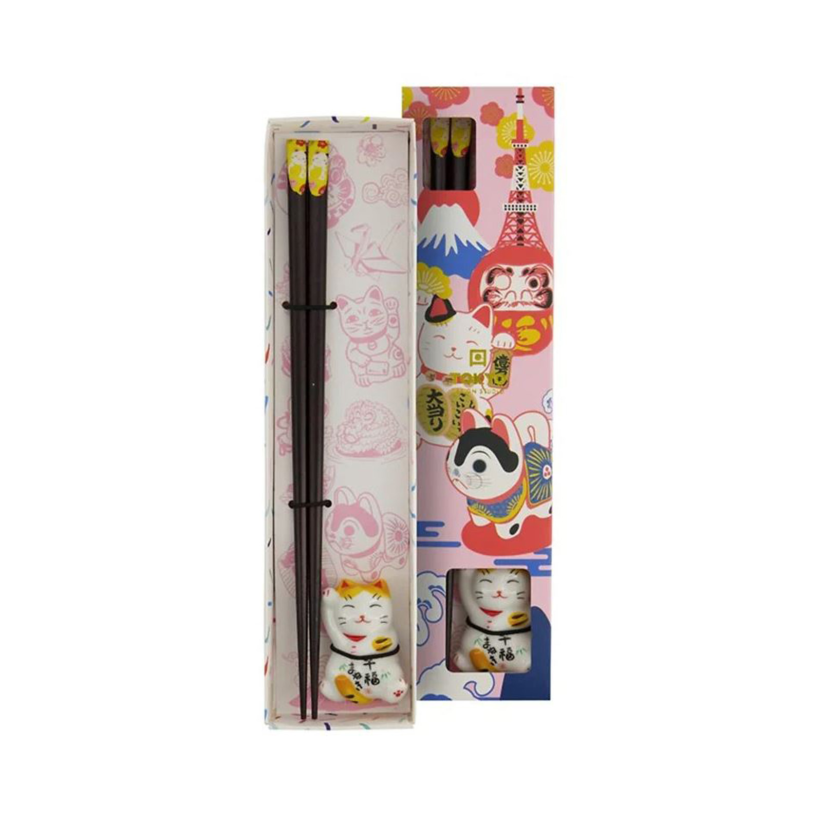 Chopstick And Rest Lucky Cat Giftset  500gr