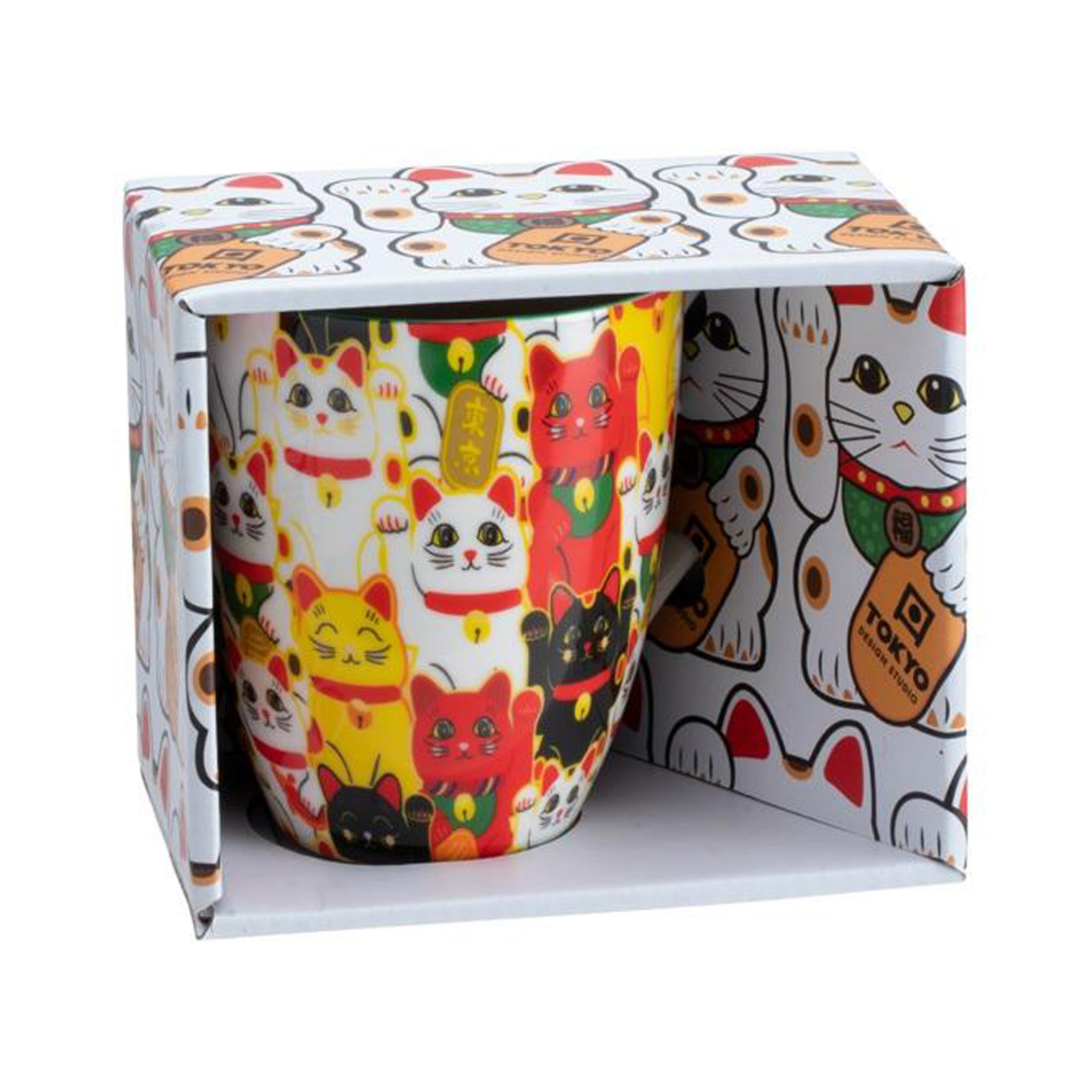 Kawaii Lucky Cat Mug W/giftbox 8.5x10.2cm 380ml  500gr