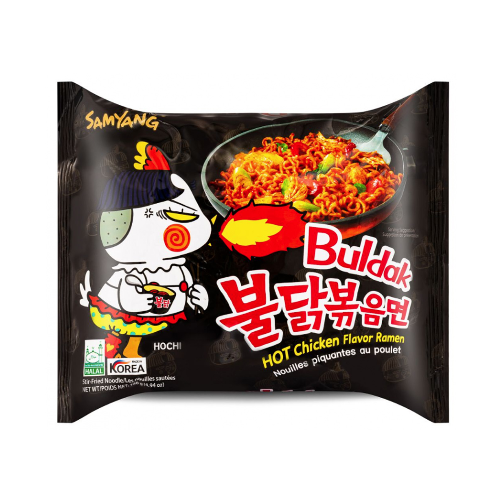 Buldak Chicken Ramen Instant Noodle Hot  140gr