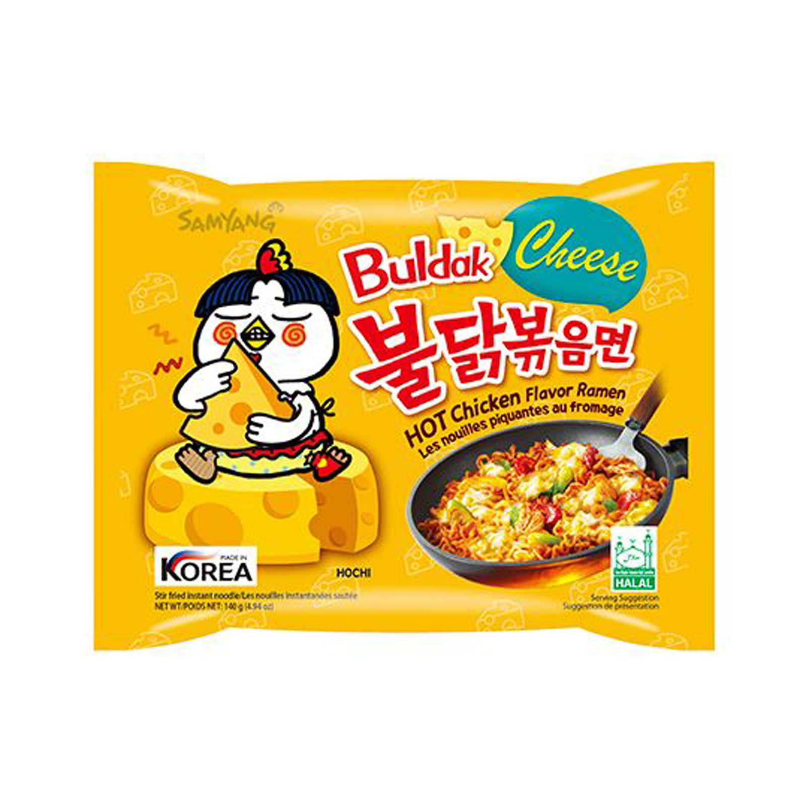 Buldak Chicken Ramen Cheese Instant Noodle Hot  140gr