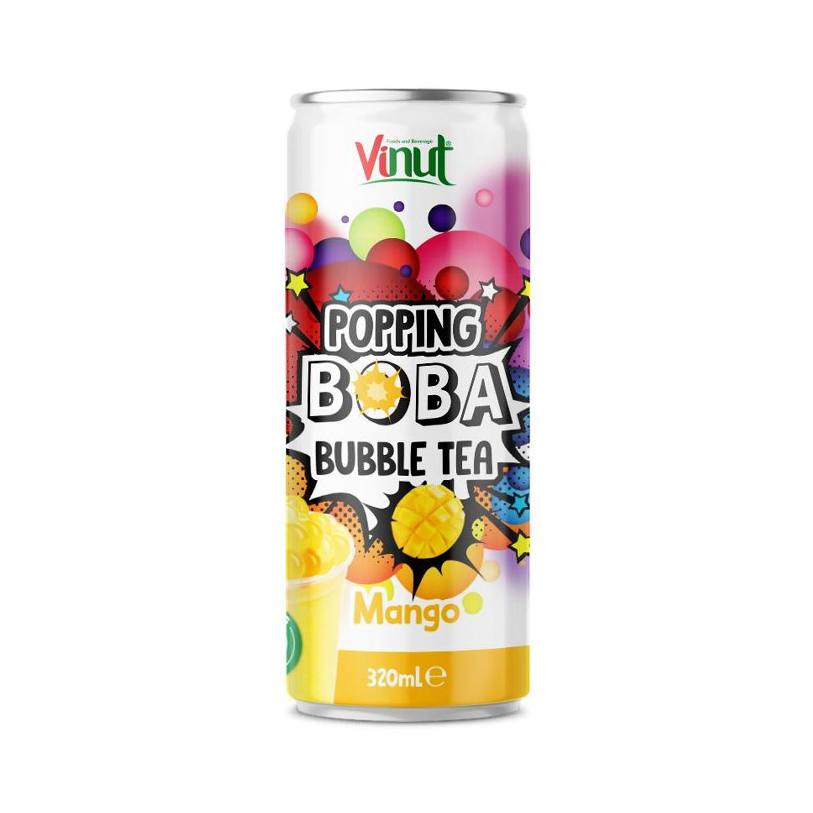 Bubble Tea Popping Boba Mango Flavor  320ml