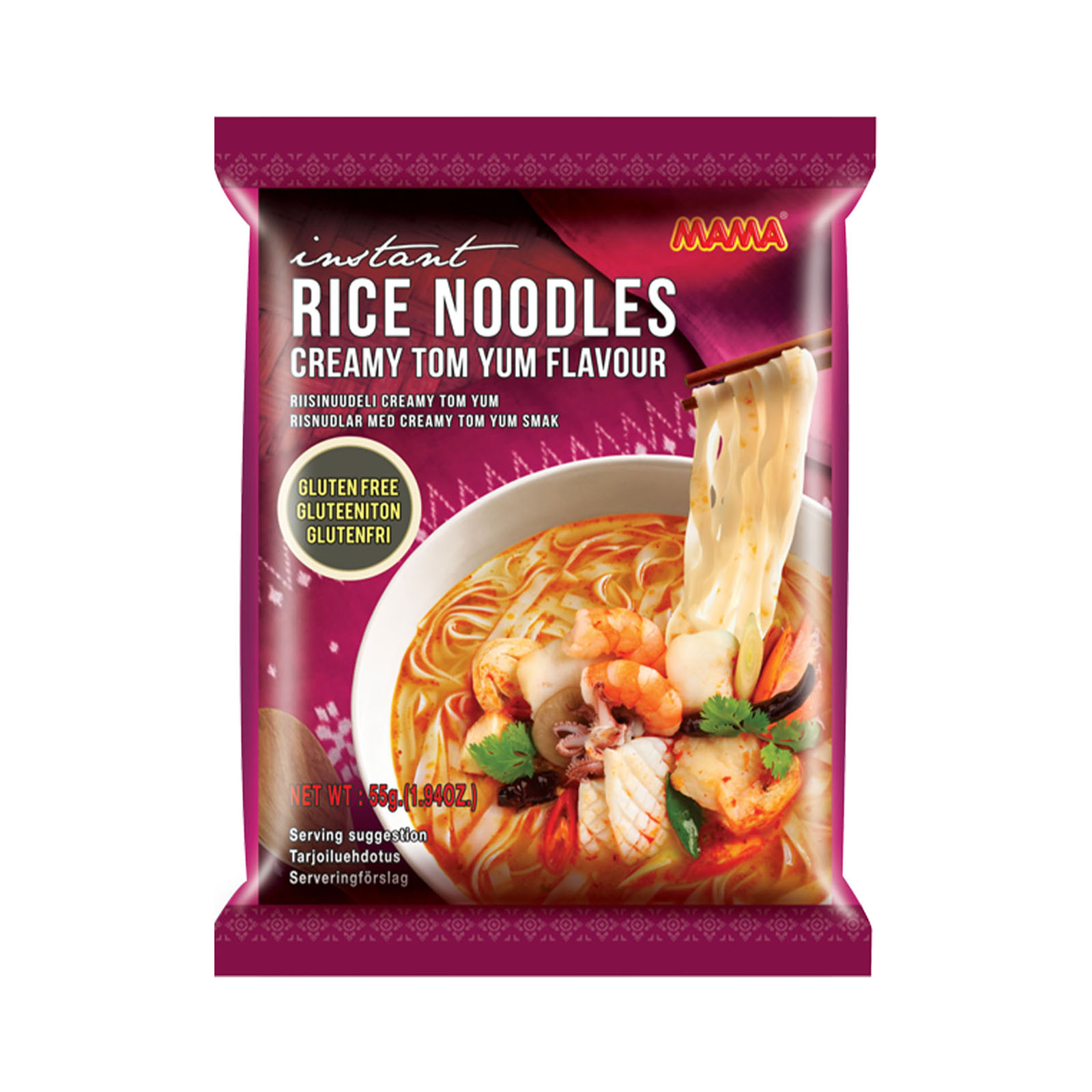 Instant Rice Noodles Creamy Tom Yum Flavor  55gr