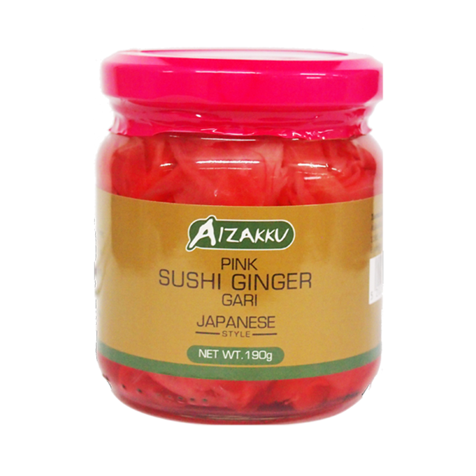 Sushi Ginger Pickled Ginger, Pink, Sliced, With Sweeteners  190gr