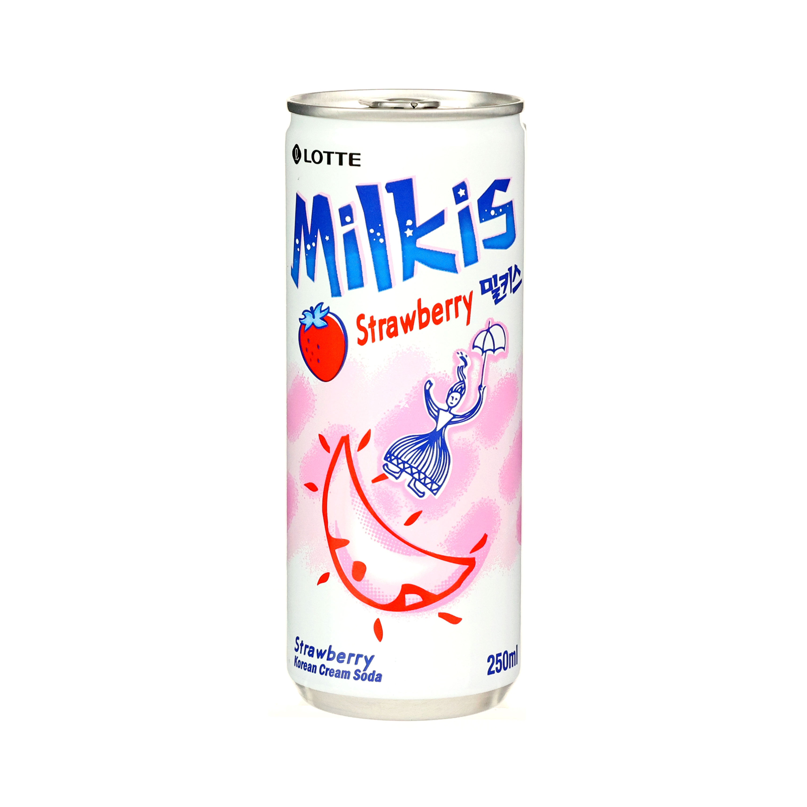 Milkis Soft Drink Strawberry Can  250ml