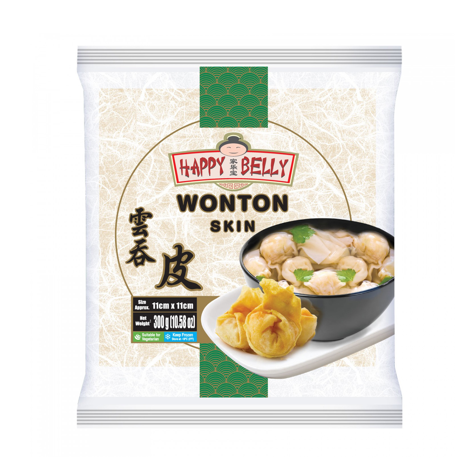 Wonton Pastry  110mm, 30shts 300gr