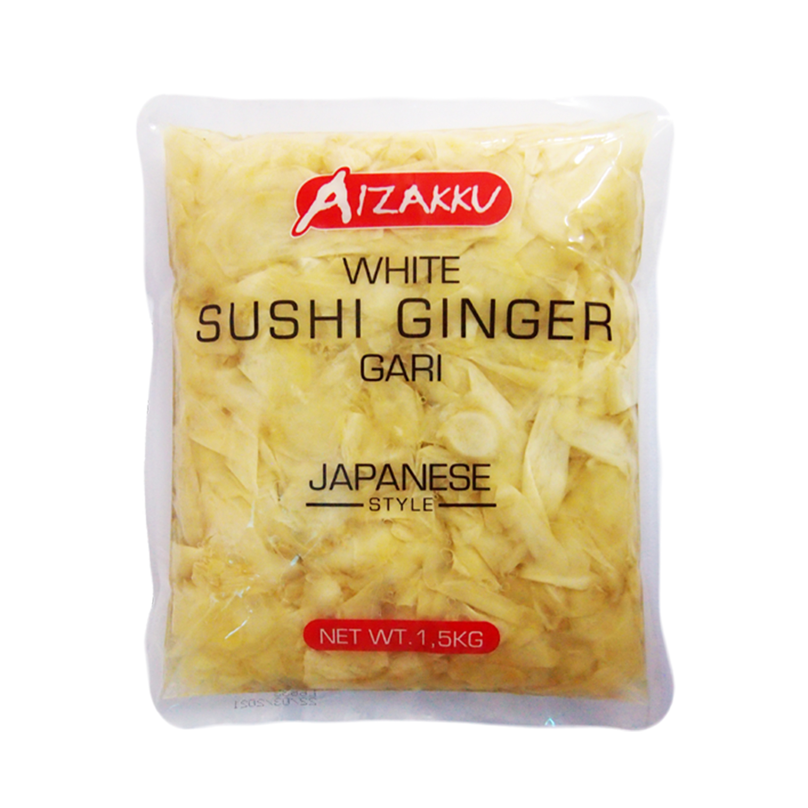 Sushi Ginger Sliced, White, With Sweeteners  1500gr