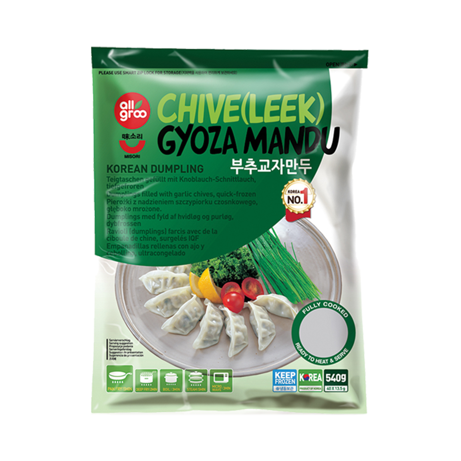 Chive (Leek) Gyoza Mandu 40pcs 540gr