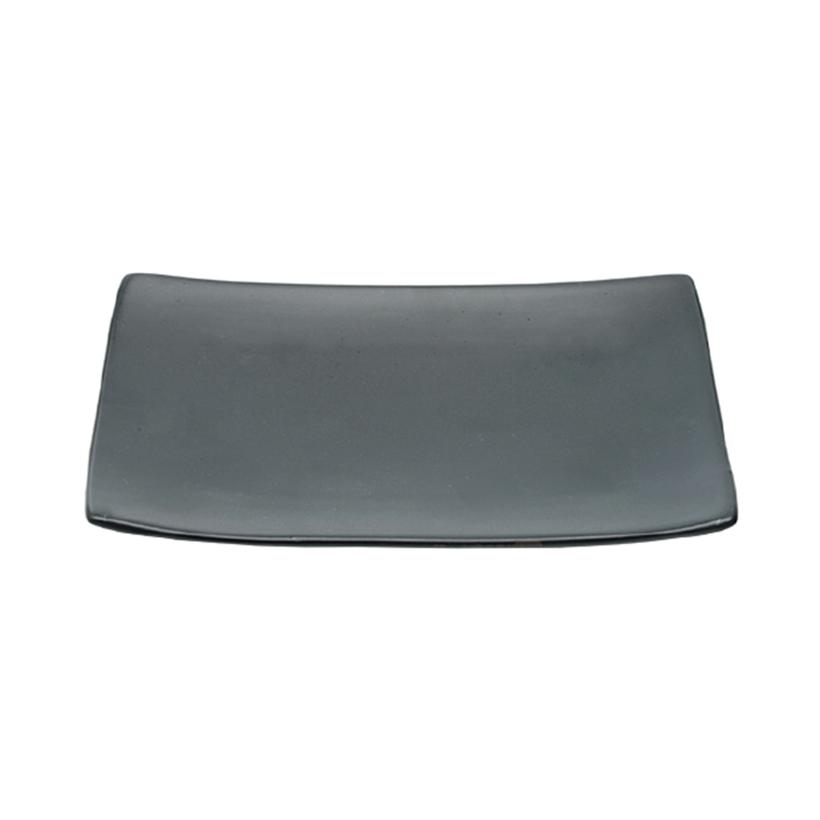 Porcelaine Plate Black, Rect. 20.5x13cm 500gr