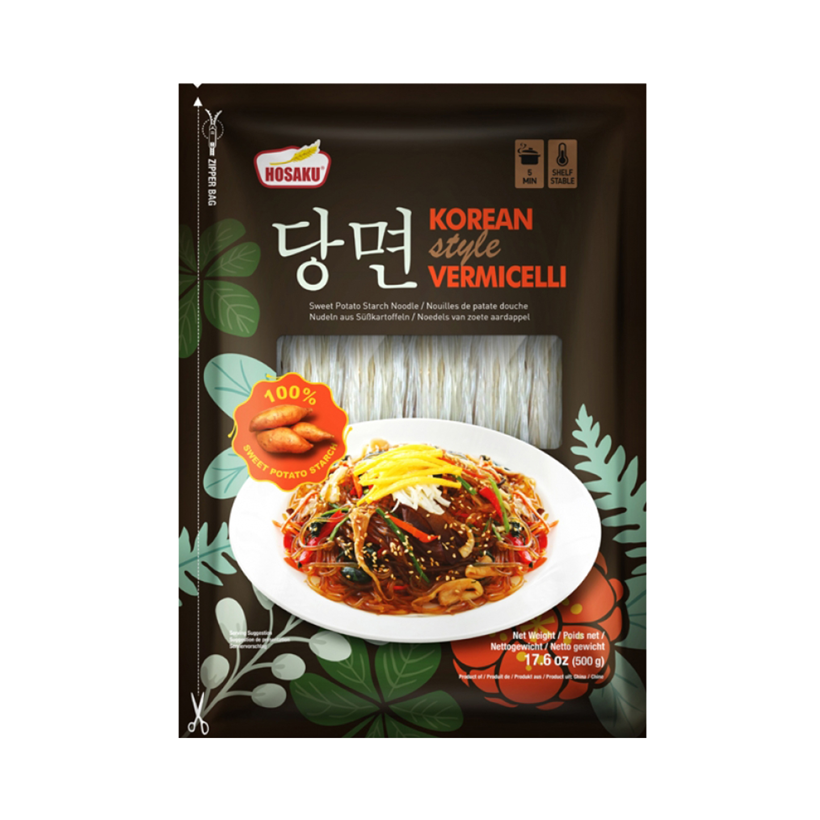 Sweet Potato Starch Vermicelli Korean Style  500gr